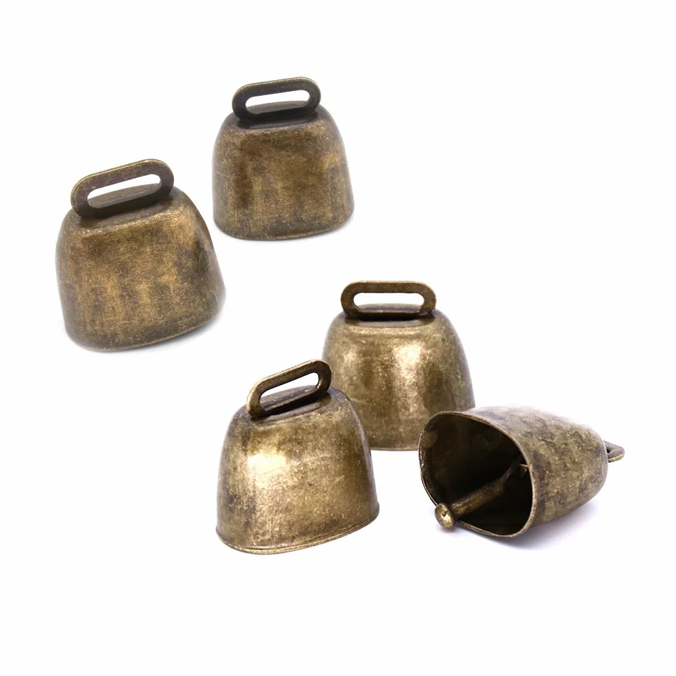 N\A Campana in rame per cani, campane in metallo per mucca, cavallo, pecora, gatto, animali piccoli, accessori antifurto (bronzo)