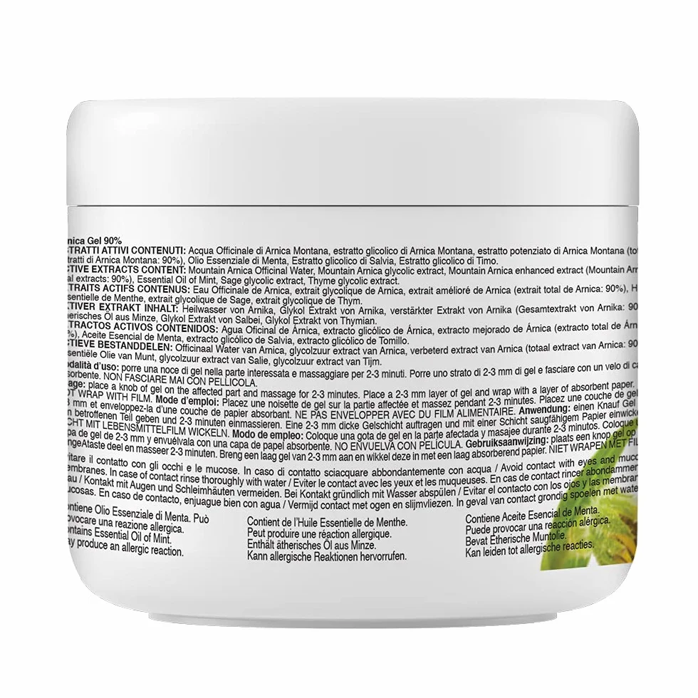 Arnica Montana Gel 90% 500 Ml Massaggio Muscoli Articolazioni Naturale
