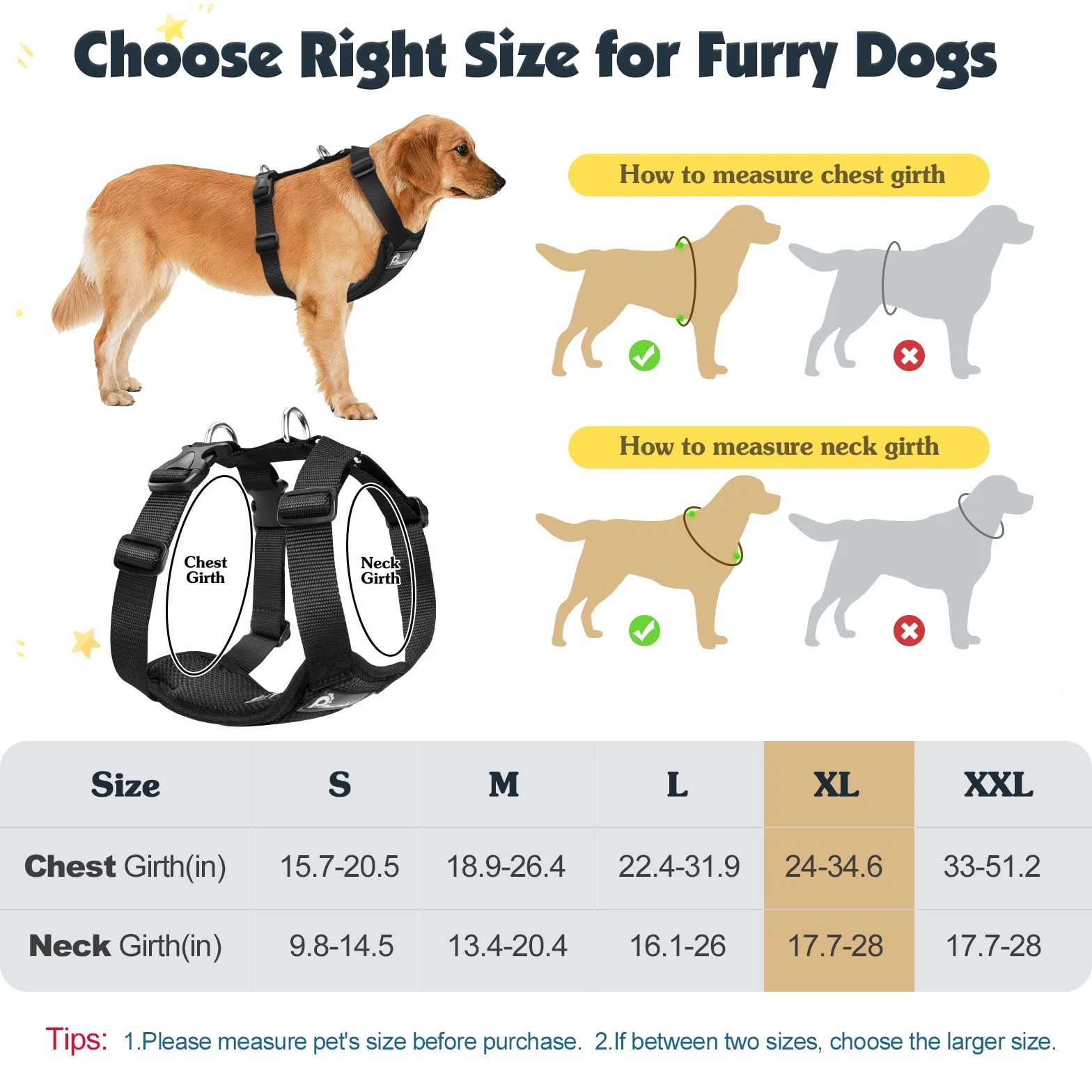 Pawaboo Cintura di Sicurezza per Cani da Auto,Imbracatura Cani Auto con Doppia Clip,Giubbotto Traspirante Regolabile&Cinghia Sicurezza con Elastico per Animali Piccola,Media,Grande, XL, Nero