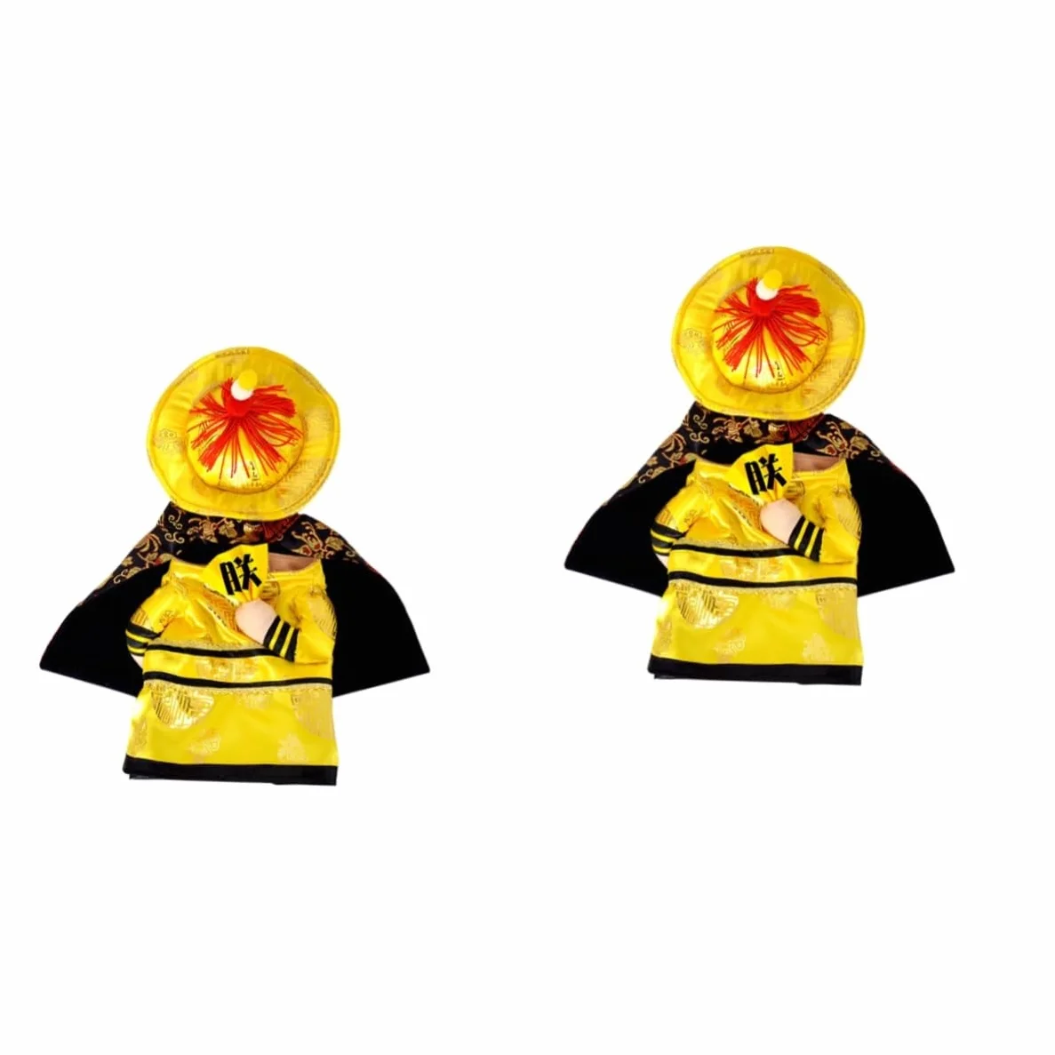 BESPORTBLE 2pezzi Costume Divertente Per Cani Taglia Abbigliamento Cosplay Da Imperatore Cinese Per Animali Domestici Per Feste e Foto