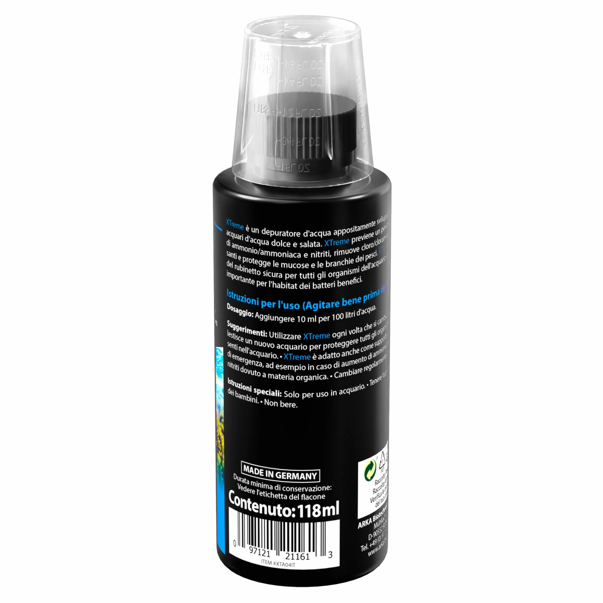 MICROBE-LIFT Xtreme Condizionatore acqua acquario 118 ml – rimuove cloro, ammoniaca e nitriti – neutralizza metalli pesanti