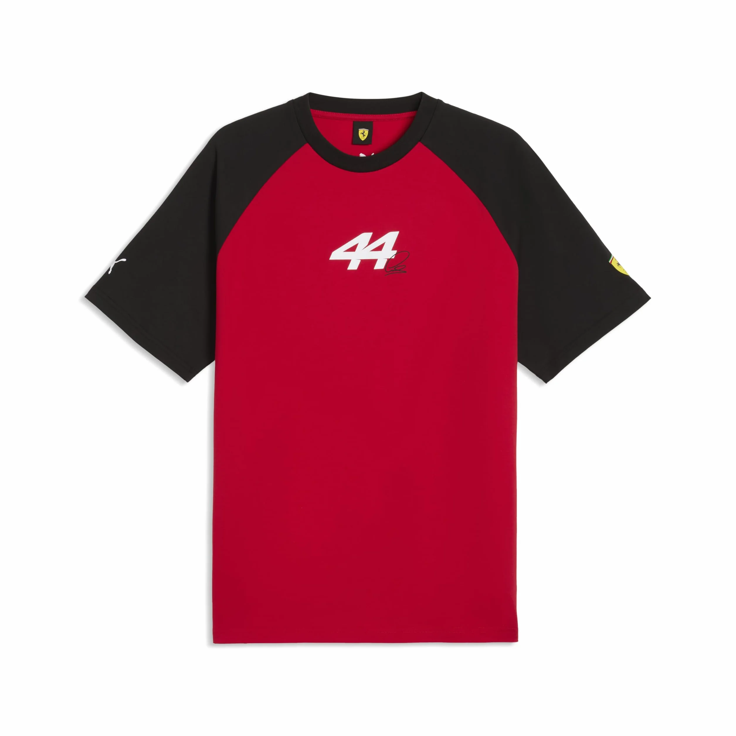 PUMA Scuderia Ferrari F1 T-Shirt Driver Uomo Lewis Hamilton - Rosso