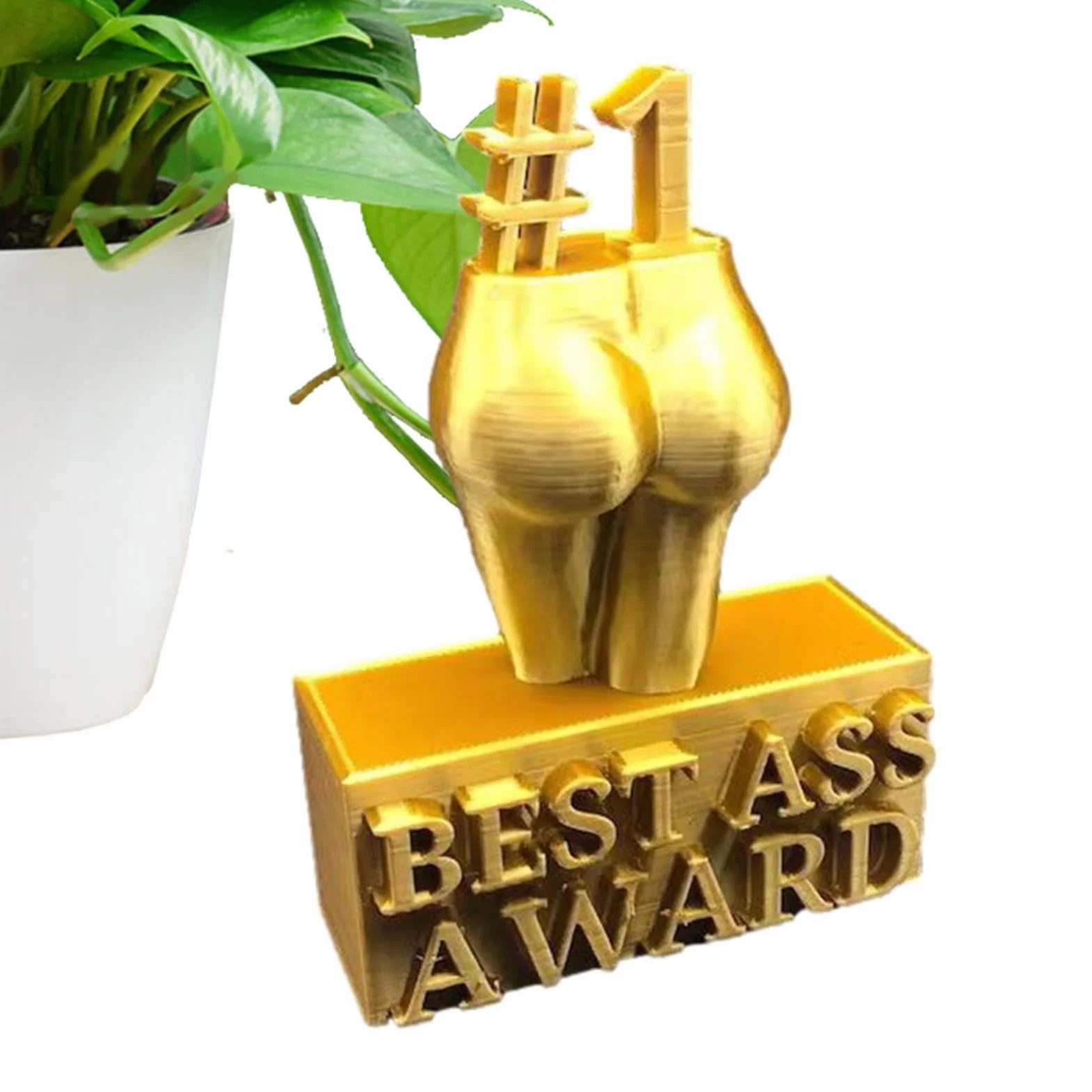 Miglior Ass Award, Per Il Miglior Culo, Scultura Mano Arredamento Trofei Ornamento, Miglior Asso Dorato Resina Trofei, Decorazioni Da Scrivania Resina