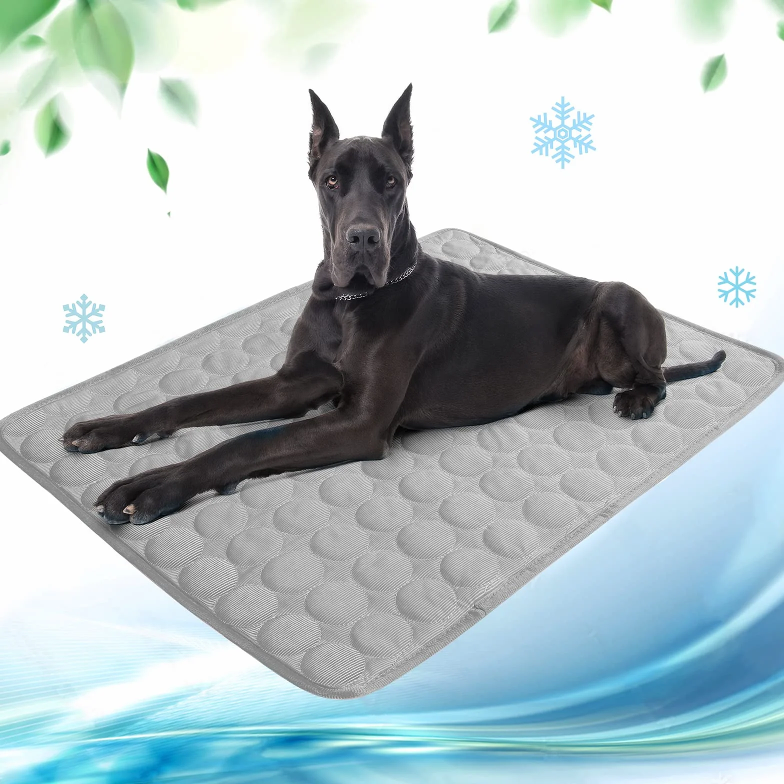 NIBESSER Tappetino Refrigerante per Cani Taglia Media Tappetino Rinfrescante per Gatti Impermeabile Antiscivolo Tappeto Refrigerante Cane per Viaggio Auto Cuccia Casa