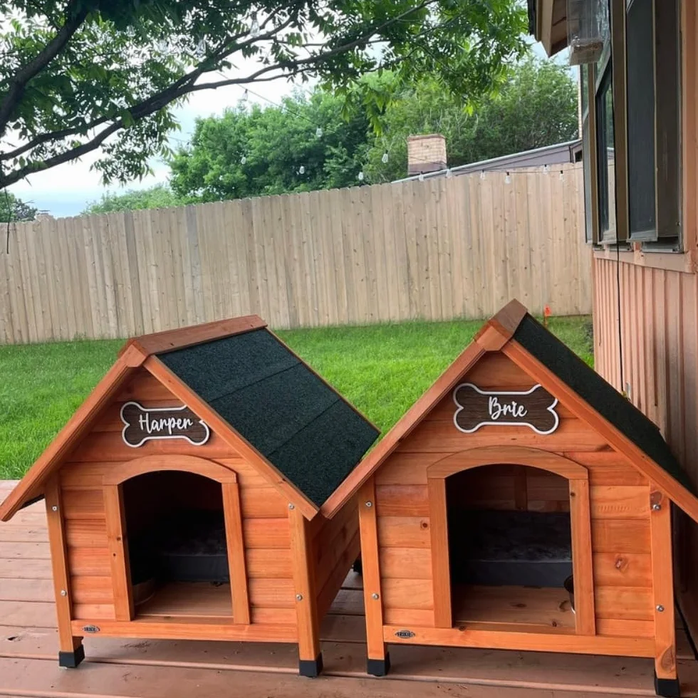 Targhetta in legno personalizzata per gabbia cane 20 x 10 cm regalo per amanti dei cani