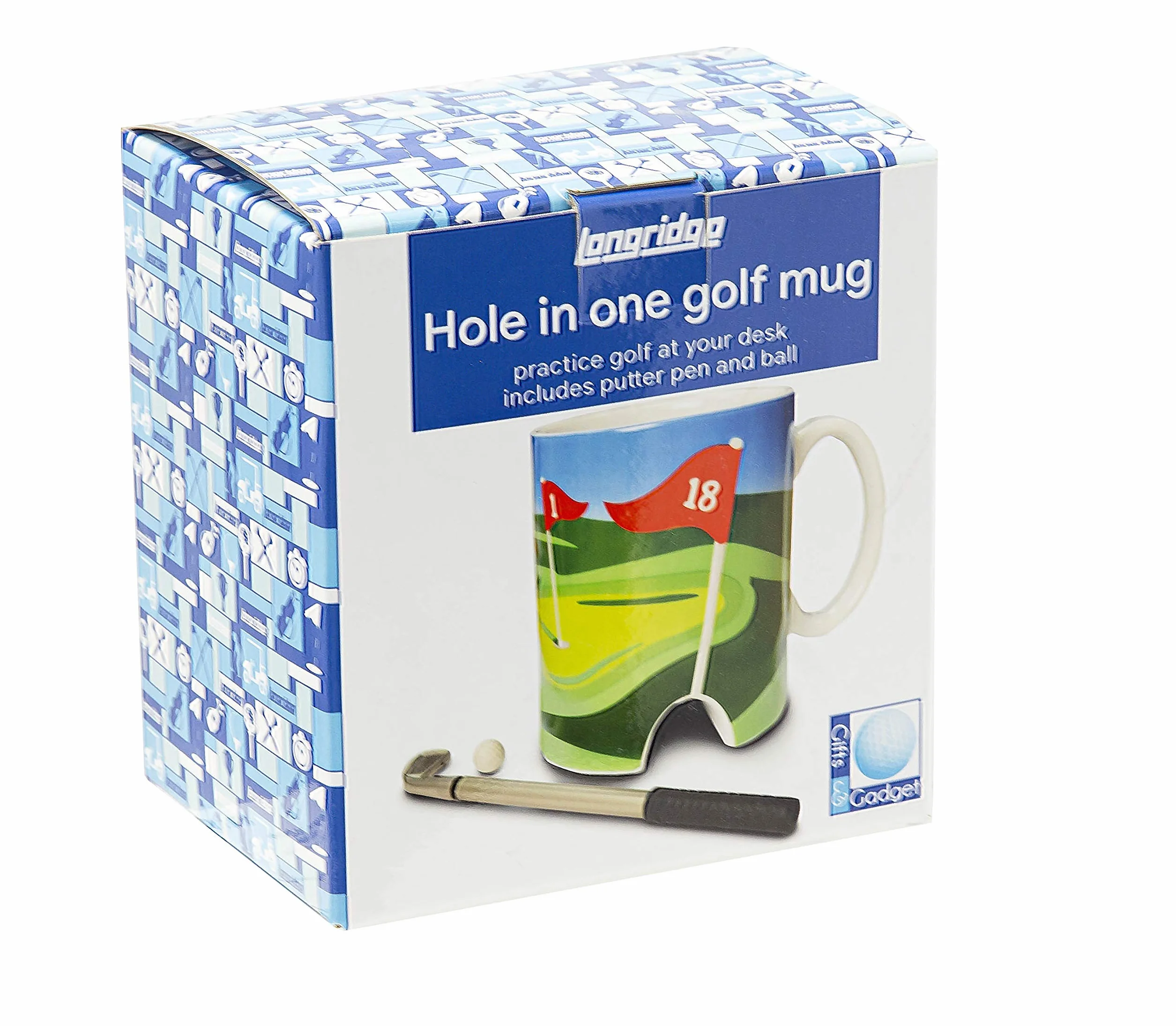 Longridge Tazza da golf e mini putter Longridge Bianco