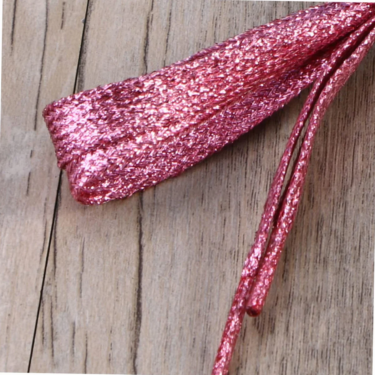 KOMBIUDA 1.1m Lacci Piatti Glitterati Colorati Per Scarpe Da Ginnastica Sportive e Di Tela Resistente Flessibile