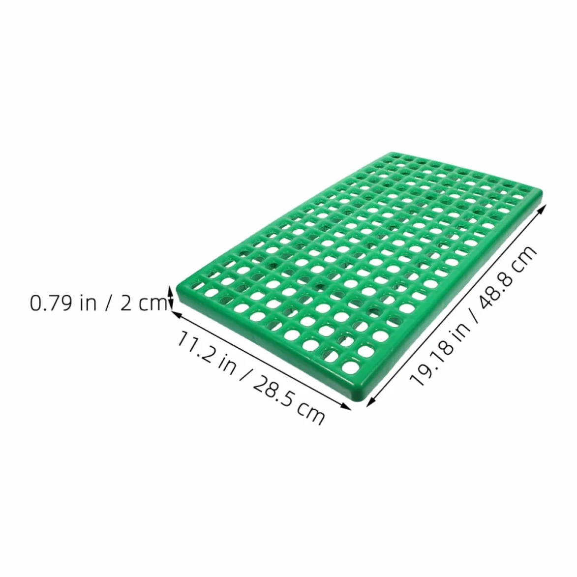iplusmile 2pezzi Base per Gabbia Foro Rotondo in Plastica Verde Ventilazione e Drenaggio per Piccoli Animali Domestici e Allevamento Conigli