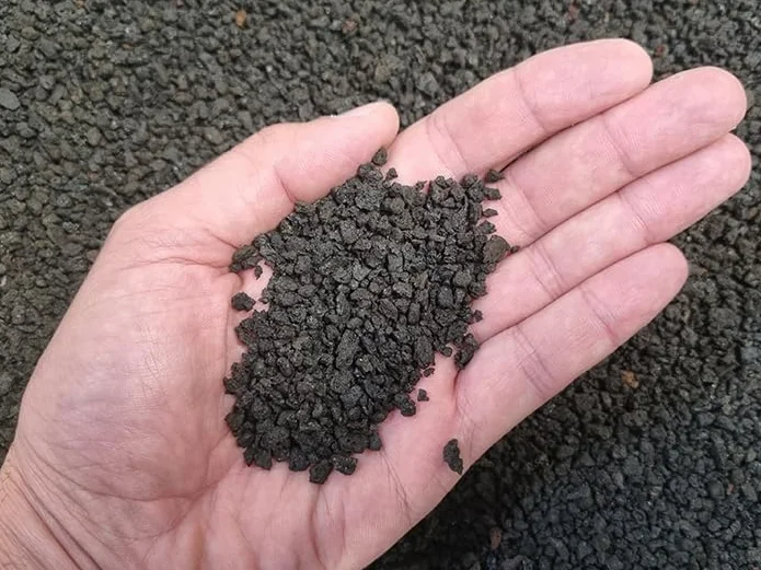Lapillo vulcanico nero, lava vulcanica 3/5 mm (1 kg)