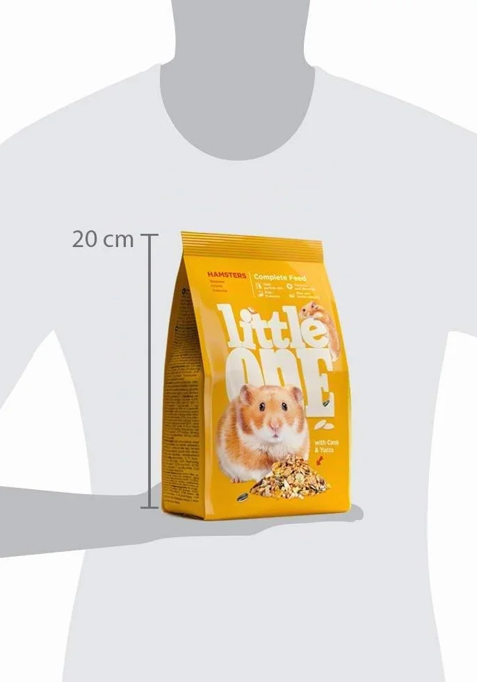 Little One Alimento Completo per Criceti | 400 g | Composizione Bilanciata | Con Grano, Miglio Rosso, Orzo, Fiocchi di Mais, Semi di Zucca | Alta Nutrizione e Digeribilità