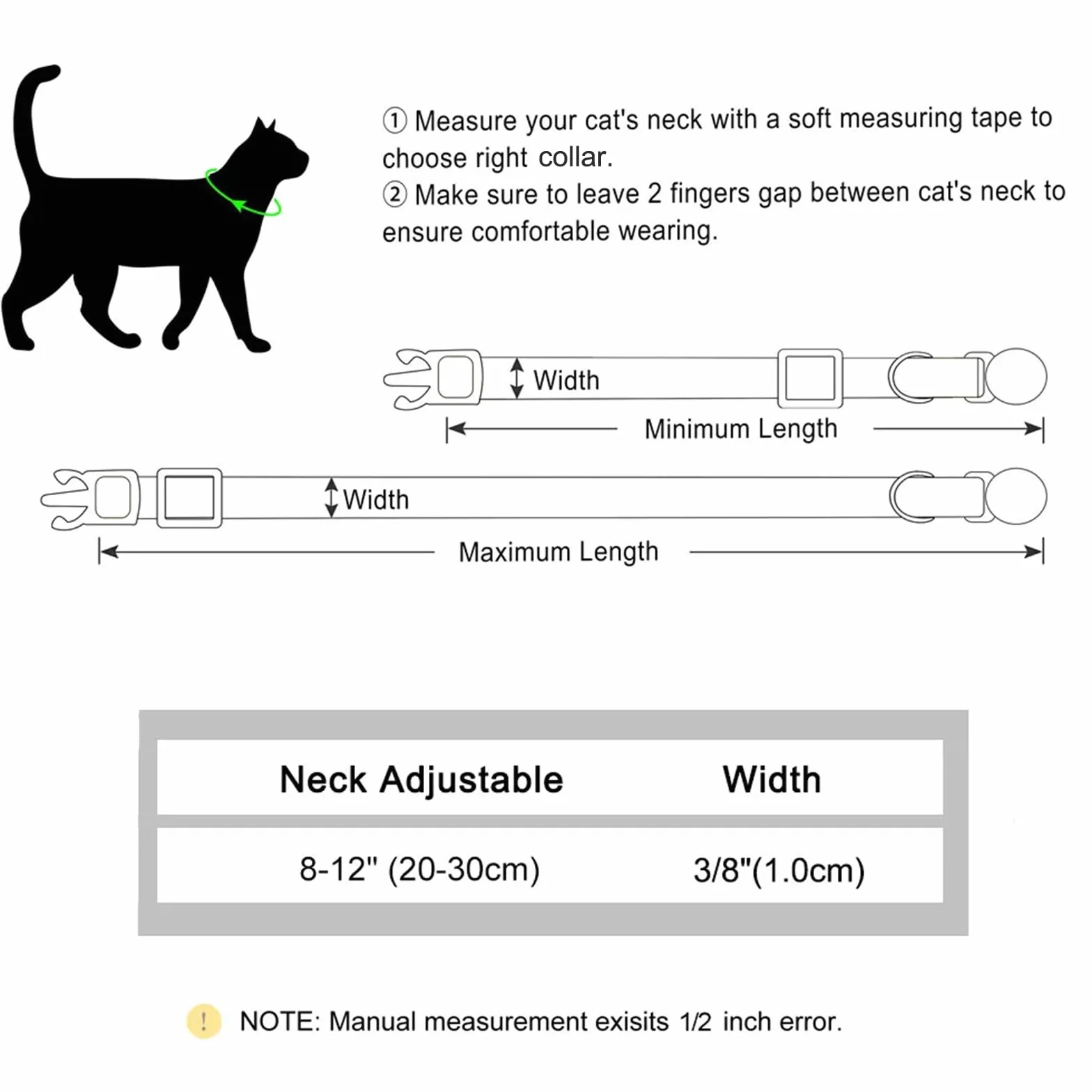 2 Pezzi Collare per gatti personalizzato, collari per gatti identificativi ricamati con nome e numero di telefono, collare in nylon per fibbia di rilascio di sicurezza con campanello