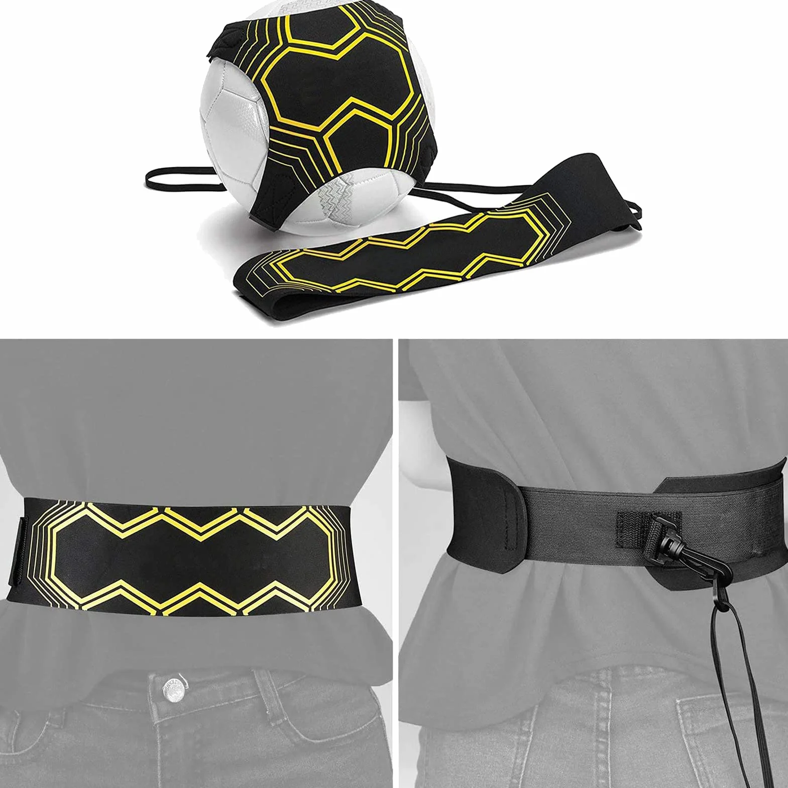 Taeku Trainer da Calcio, Banda Elastica Kit Allenamento Individuale Cintura Regolabile Bambini Adulti