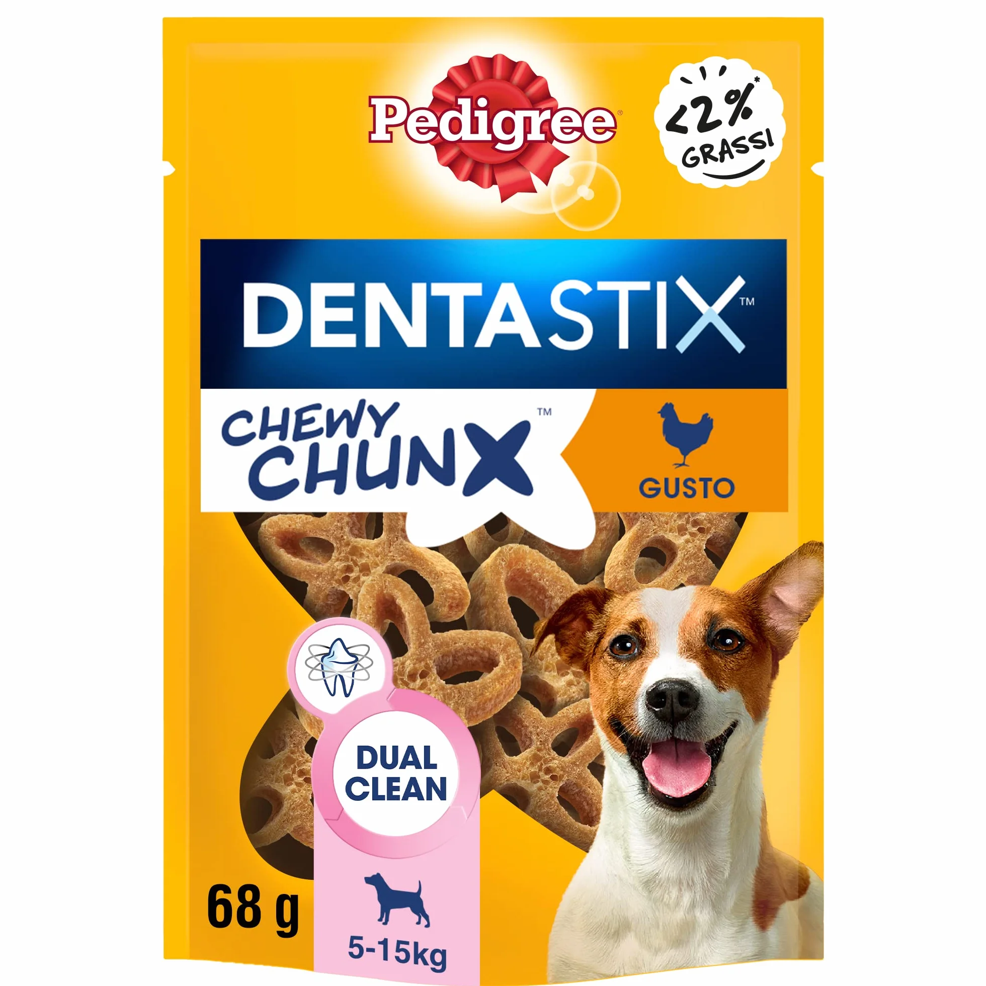 Pedigree Snack Cane, Cane Piccolo, 68 g, Confezione da 5