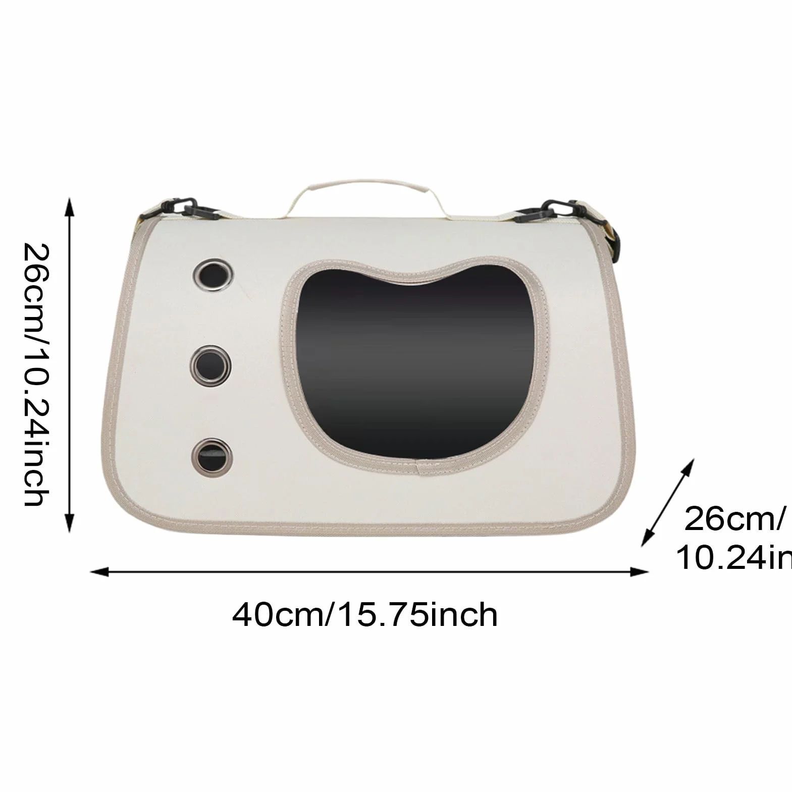Borsa Trasportino Per Animali Domestici, Regolabile Sicuro Per Gatti, Trasporto Animali Portatile Soluzione per Passeggiate Picnic Campeggio