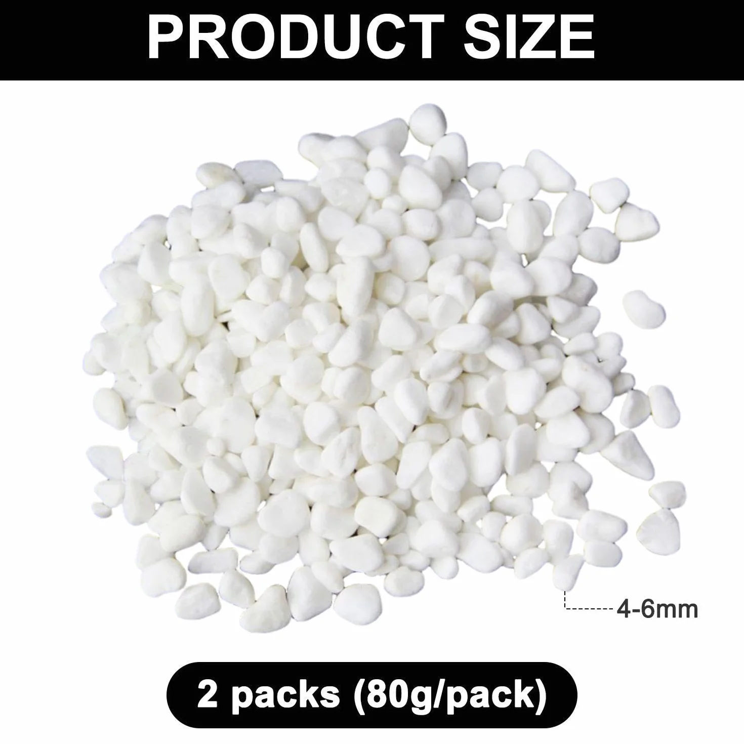 2 Confezioni Di Pietre Decorative Per Vasi, Pietre Decorative Bianche, Pietre Decorative Bianche Per Paesaggi, Per Riempire Decorazioni Di Vasi, Adatte Per Acquari, Piante In Vaso, Vasi (160G)