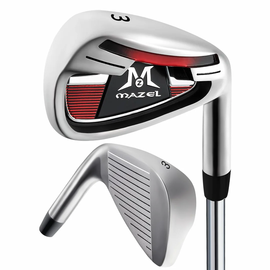 MAZEL WM-X3 Golf Single Iron Club 1,2,3, 4,5,6,7,8,9, P, S, albero in acciaio inossidabile premium, faccia fresata CNC per una maggiore rotazione