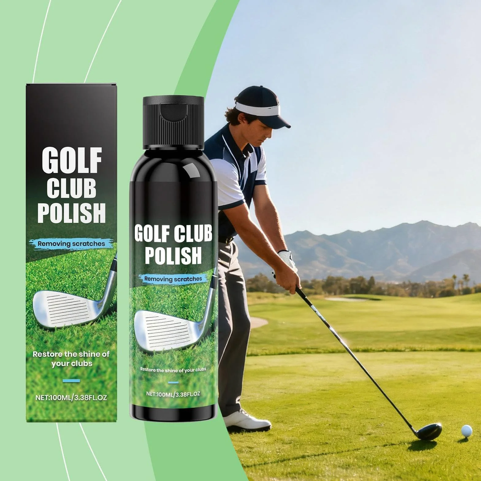 Profesjonalny kit do polerowania kijów golfowych, środek czyszczący i ochronny
