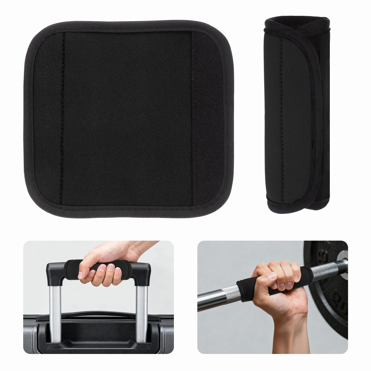 flintronic Bilanciere Antiscivolo Guaina, Rimovibile Manopole da Allenamento per Trazioni, Pesistica e Allenamento di Forza