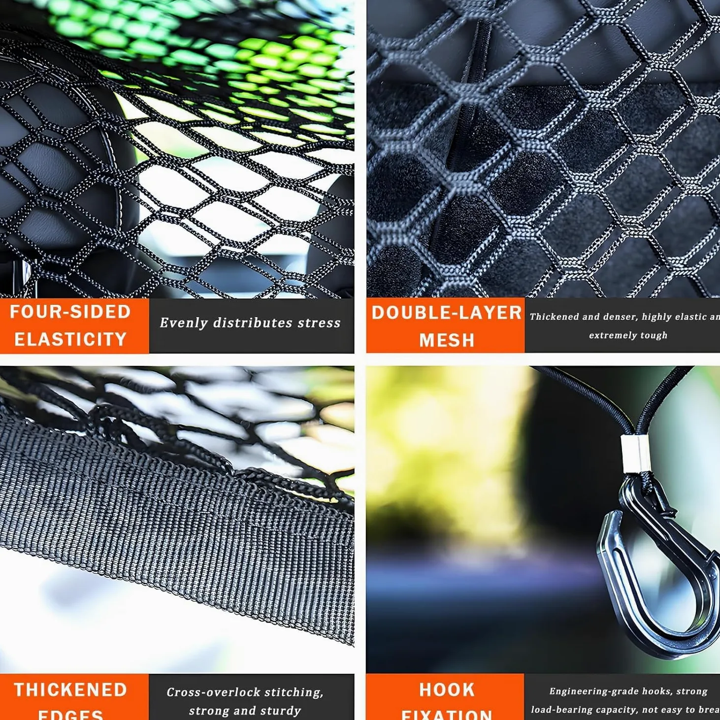 Barriera Rete Auto per Cane per Holden Captiva/Trax/Equinox/Trailblazer/Cruze/Calais/Barina/Astra, Pet Auto Barriera per Cani, Animali Doppio Strato, Griglia di Protezione per Auto per SUV E Camion