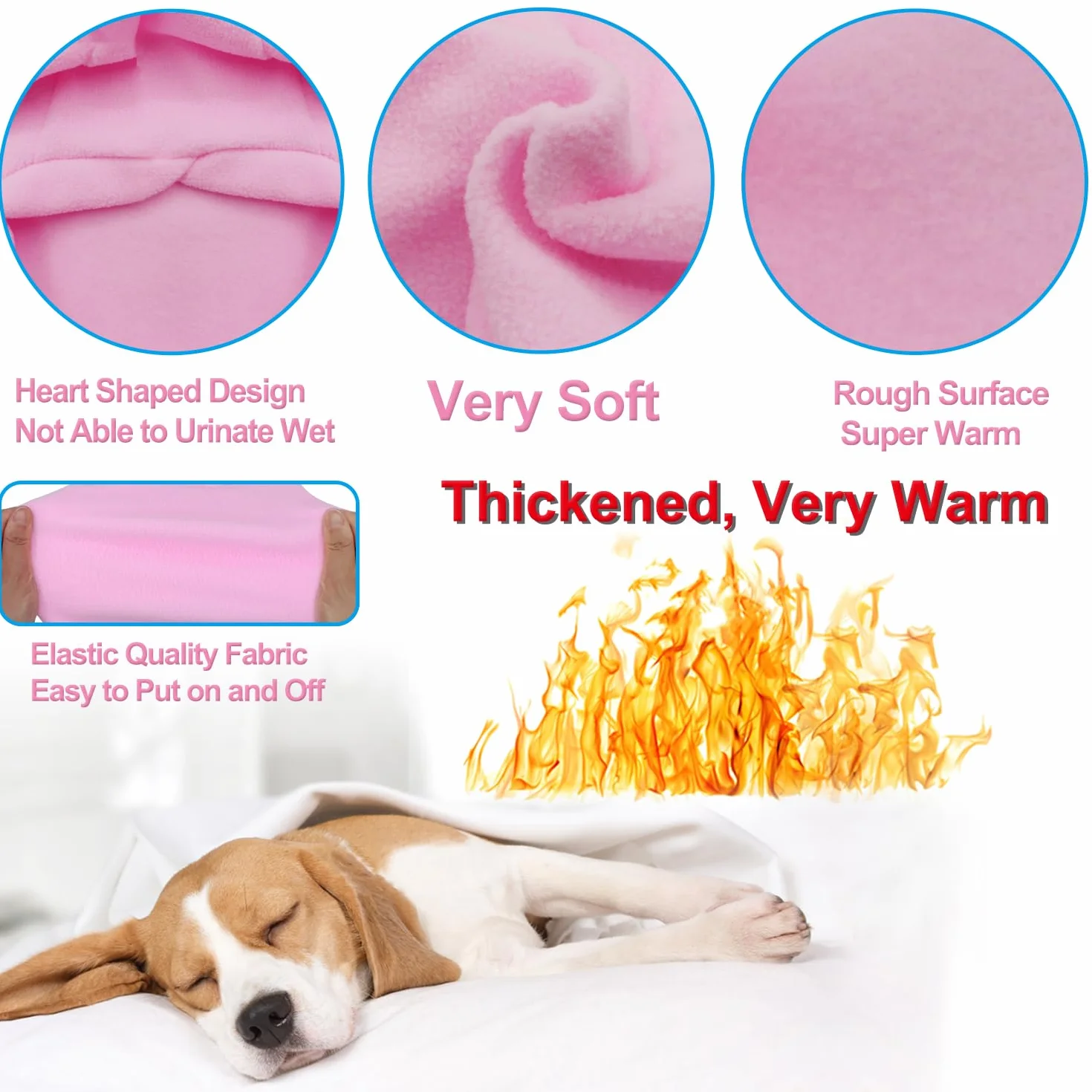 Felpa Cane Piccola Taglia Maglioncino Chihuahua Morbida Elastica Facile da Indossare Colori Vivaci (M, Rosa)