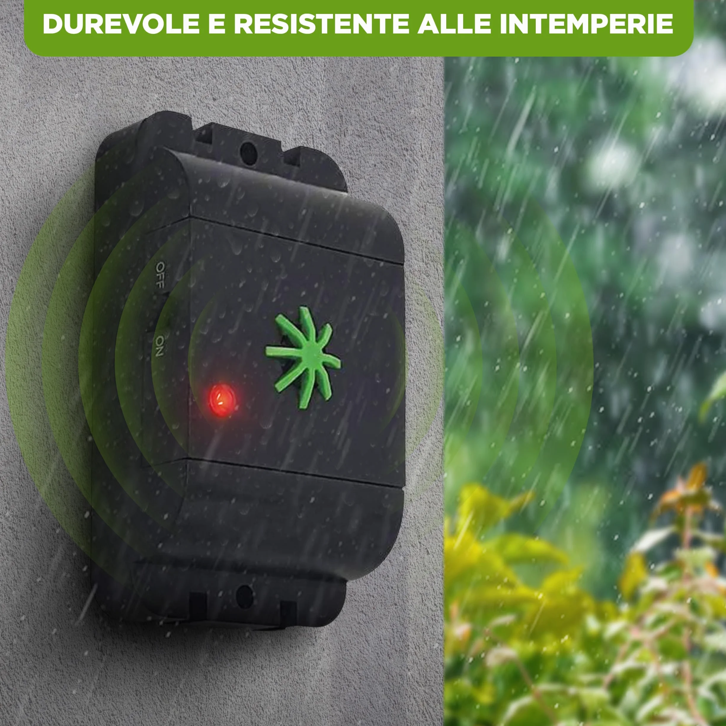 ISOTRONIC repellente animali ultrasuoni gatti cani dissuasore fienile giardino auto garage batteria raggio 40m² 3 pezzi efficace esterno interno protezione difesa mobile impermeabile stop parassiti