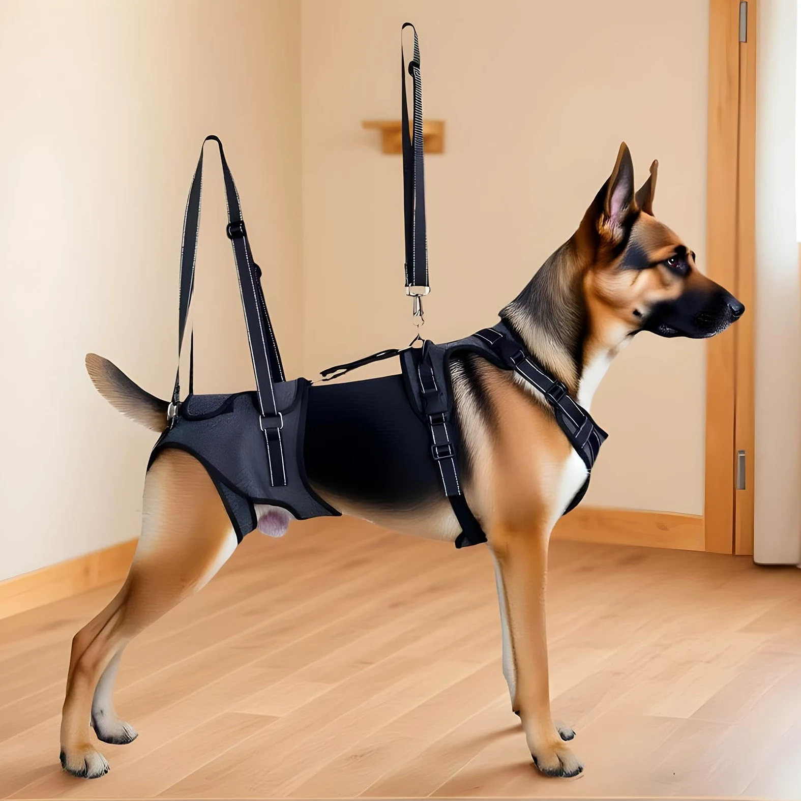 Imbracatura di Sollevamento per Cani Porta-Animali Tracolla Gilet per | Gilet assistenza mobilità cani con maniglia per cani anziani, disabili, riabilitazione e visite veterinarie