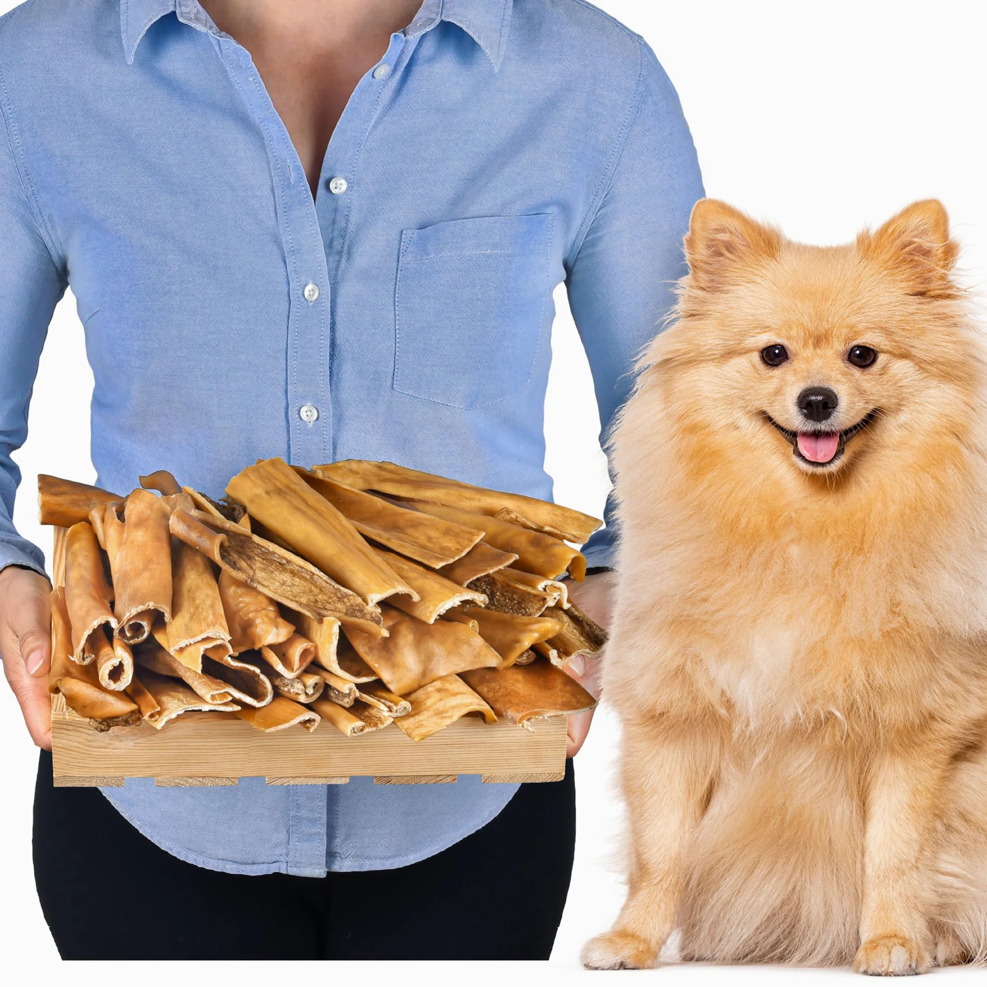Lovely Dog Pelle di cavallo secca, 15 cm, 1 kg (circa 35-40 pezzi), snack da masticare ipoallergenico, 100% cavallo, cura dentale naturale e occupazione