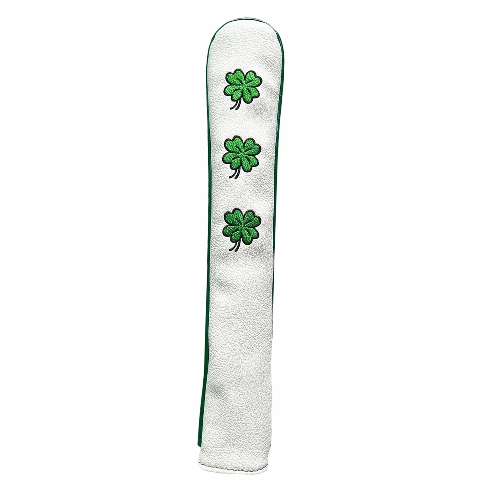 Oshhni Golf Alignment Rod Cover Case Holder 2 Sticks Headcover Golf Training Aid Bianco