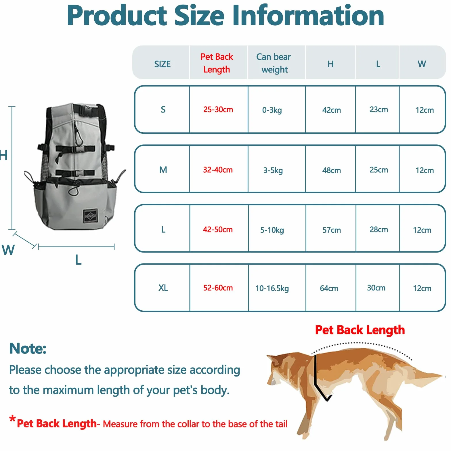 Galatée Zaino Per Cani Regolabile Portatile Ventilato XL Nero