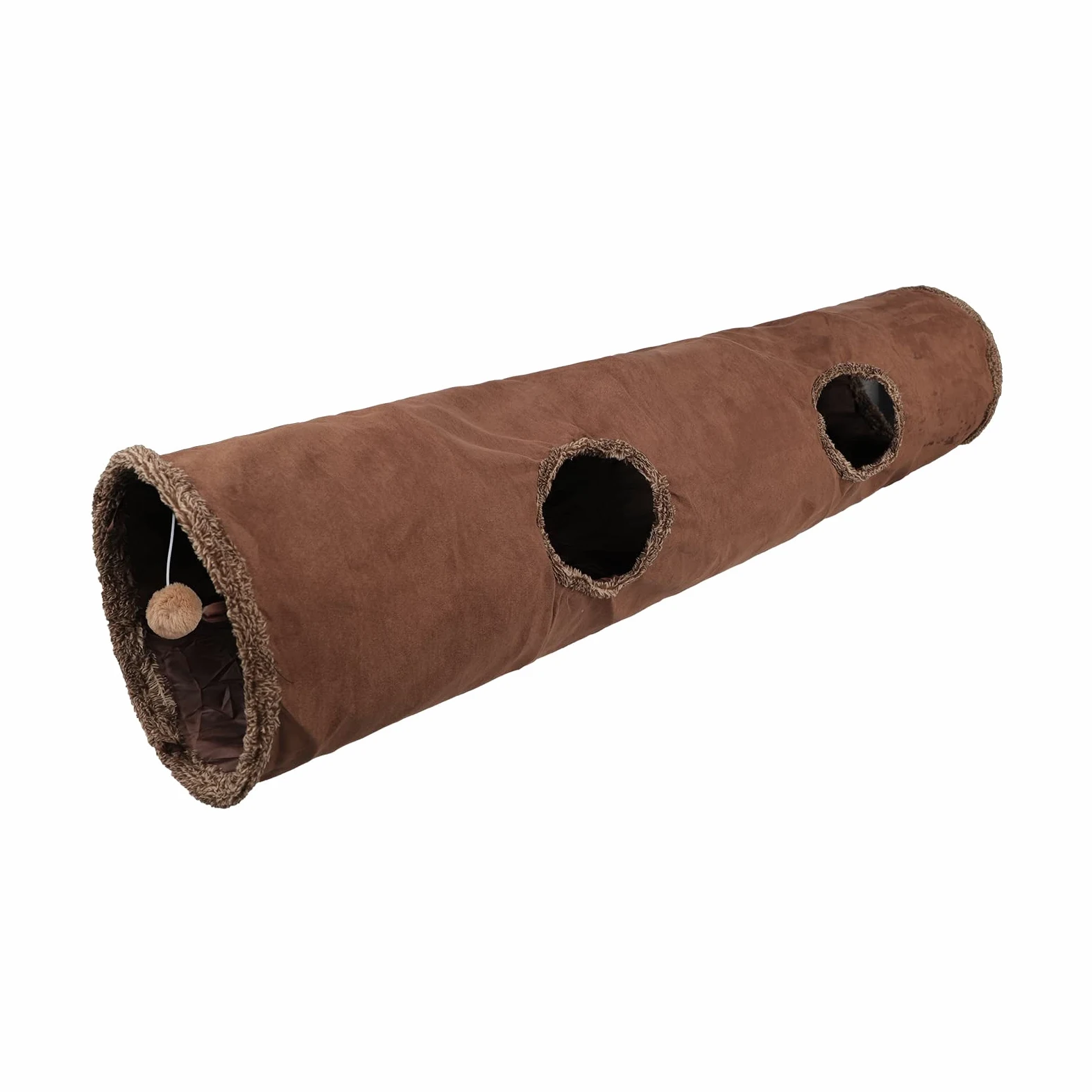 Giocattolo a tunnel per gatti, diametro 30 cm, per giocare a tunnel per interni, pieghevole, grande, con foro per sbirciare per gattino, cuccioli, conigli piccoli animali domestici