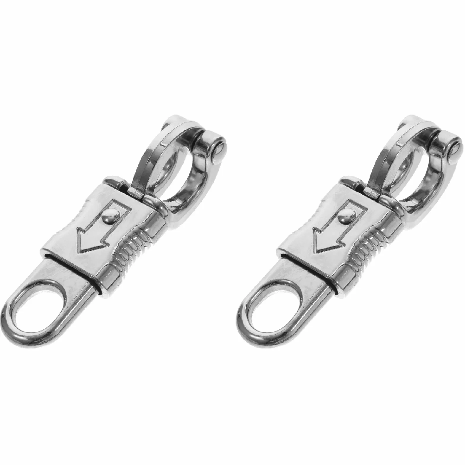 Housoutil Gancio Di Panico a Rilascio Rapido Con Occhio Fisso 4.02X1.30X2.36 Pollici in Lega Di Zinco Snap Di Panico Per Paracord Accessorio Per Ciclismo Equestrazione Controllo Cavalli 2 Pezzi