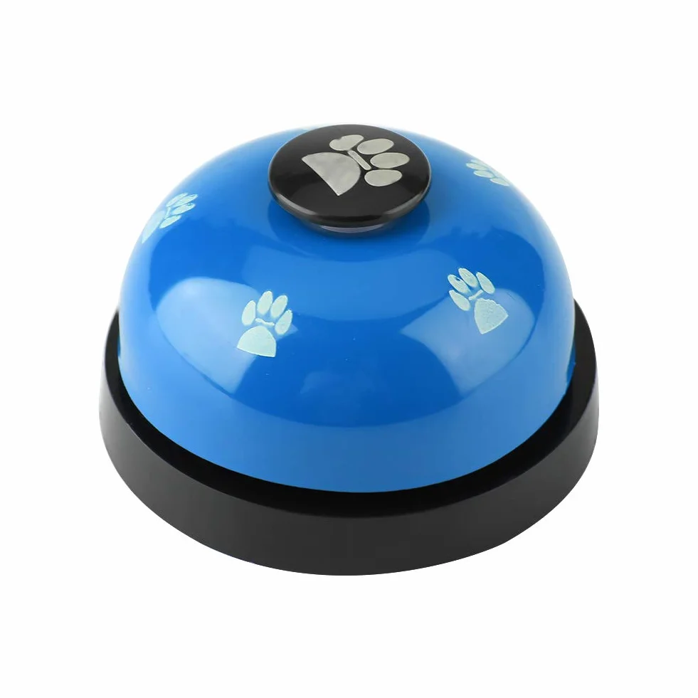 Campane di addestramento dell'animale Domestico, Ferro Robusto Resistente Durevole Simpatico Cartone Animato Campana del Cane Cucciolo di Cane Campane di addestramento vasino Doggy(Blu)