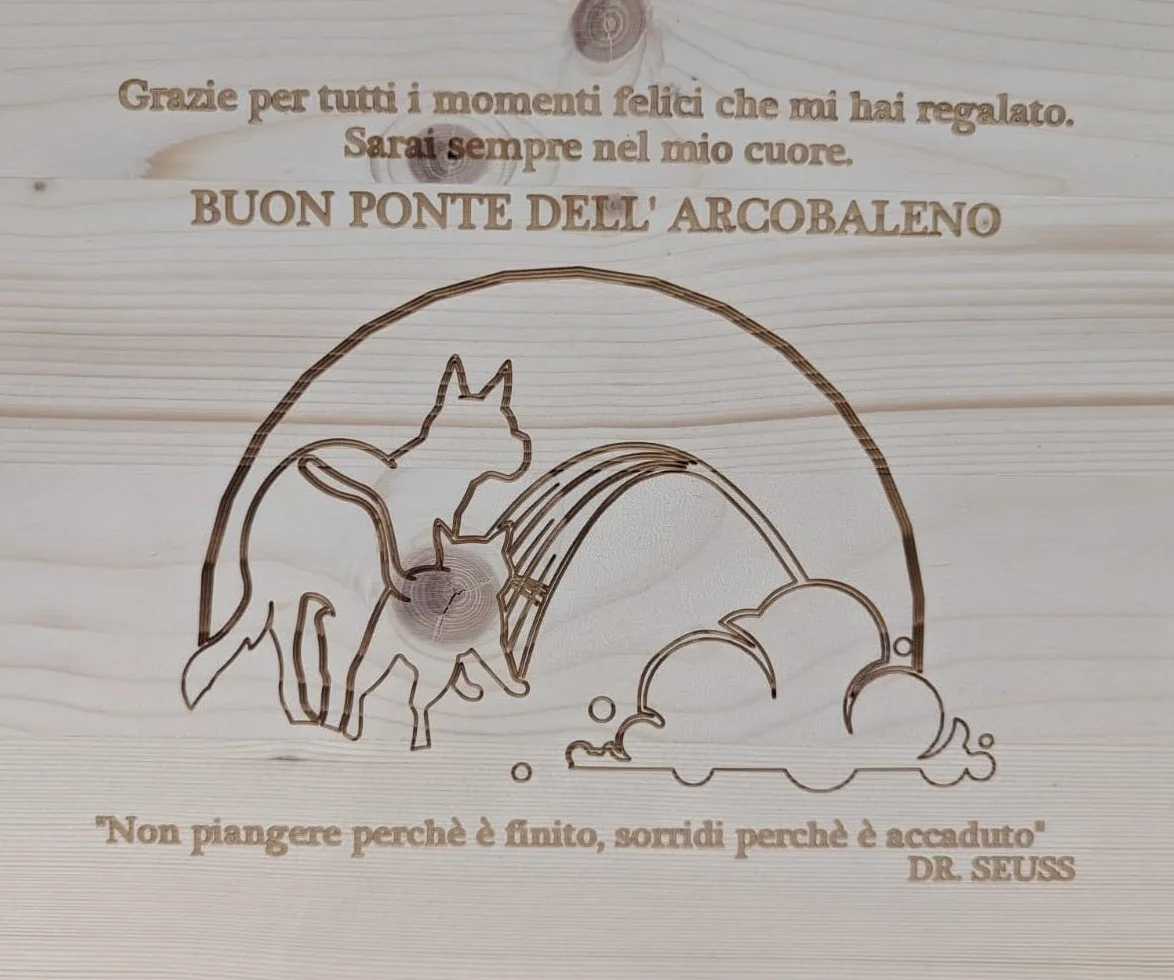 Bara per animali domestici cane/gatto - fatta a mano - legno naturale con cuscino. (Large)
