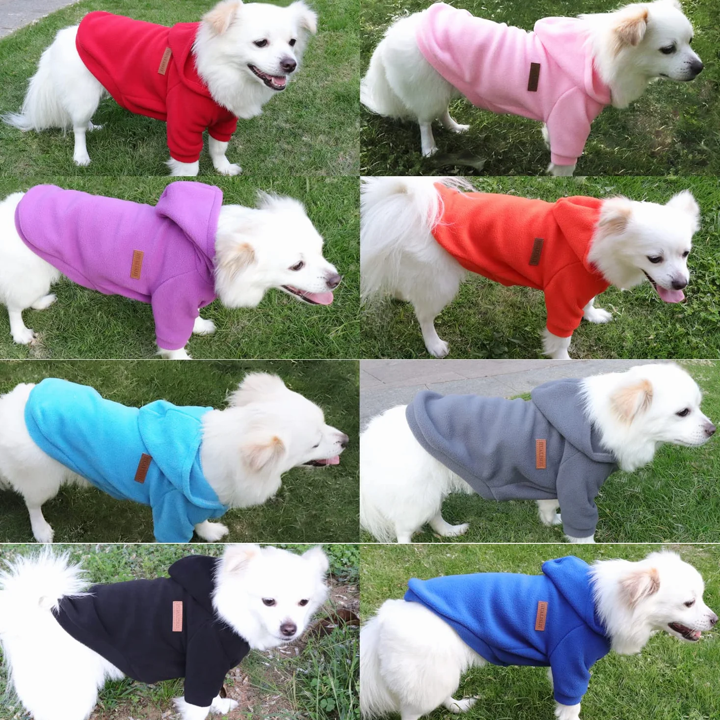 Felpa con Cappuccio per Cani Piccola Taglia Morbida Calda Rosa L