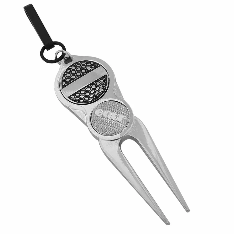 VGEBY1 Golf Divot Tool, Metal Green Repair Forcella Equipaggiamento per la Riparazione di Palle da Golf