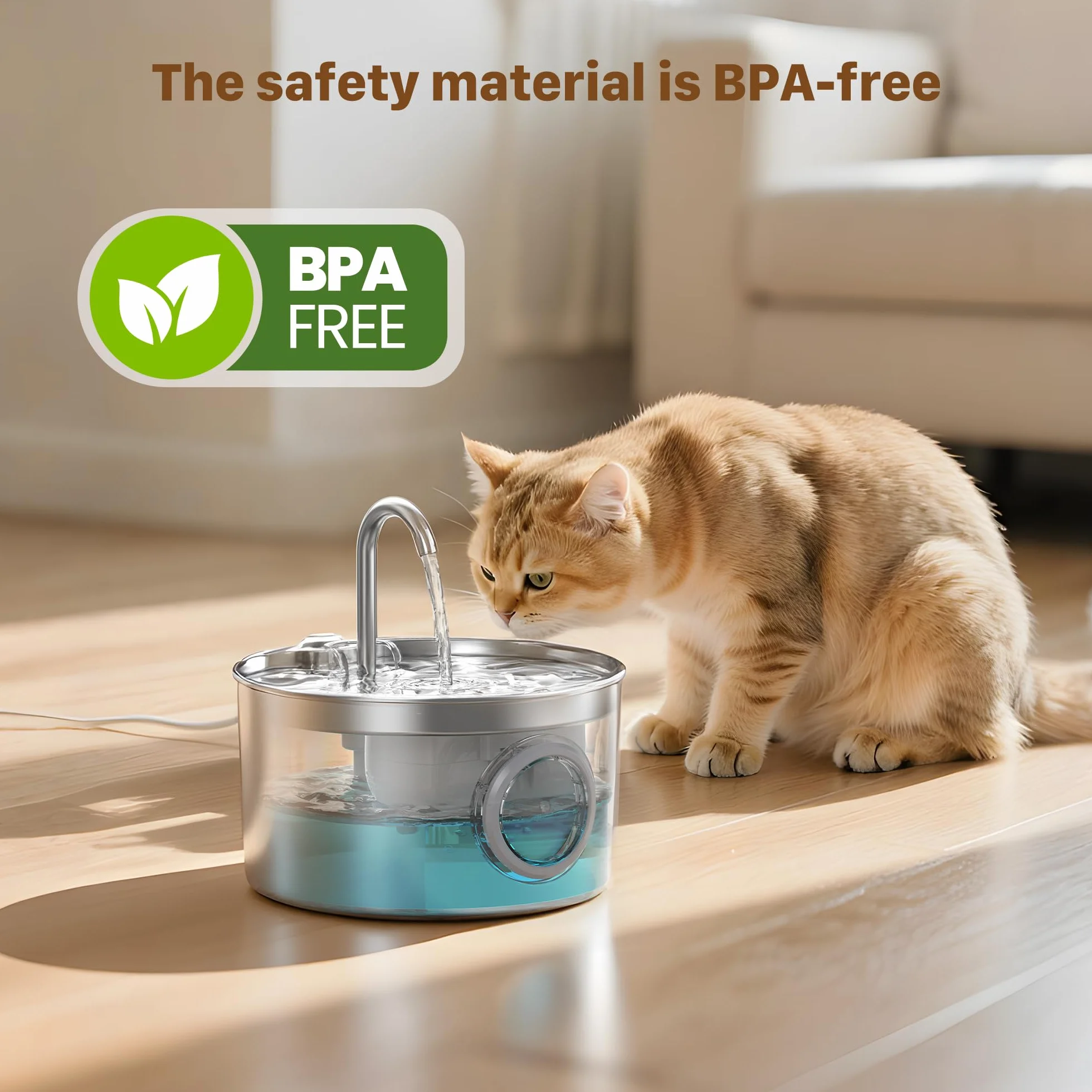 Fontanella per Gatti 12 Filtro: 6 Filtri a Carbone + 6 Filtri in Schiuma - Filtrazione Multipla - Esaltazione del Gusto - Adatto per GIOTOHUN Fontana per Gatti Acciaio Inox