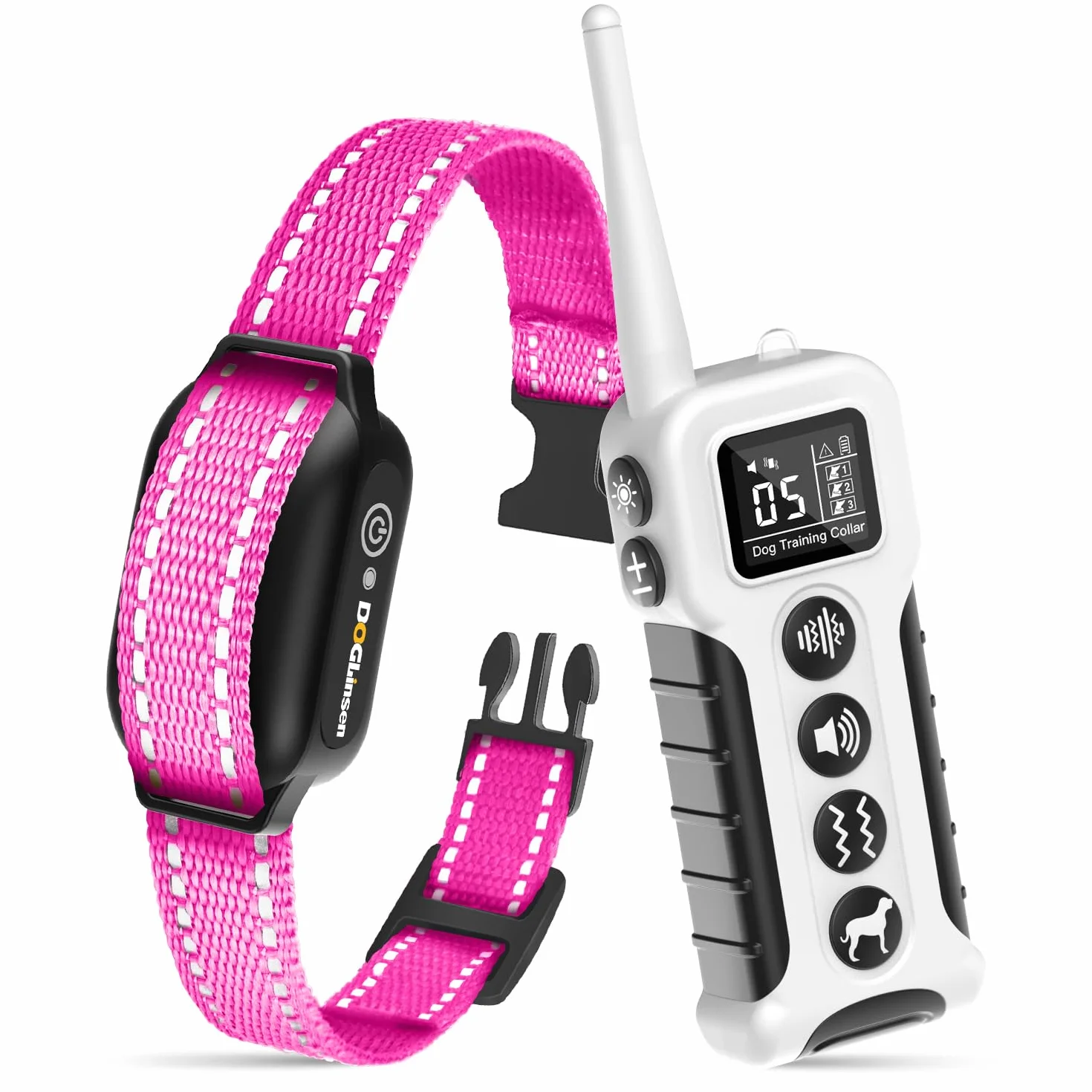 Collier de Dressage Pour Chien sans Choc - Collier Vibrant Pour Chien, Portée 1000m, 9 tonnellate e modalità di vibrazione, Pour Chiens Petit, Moyen et Grand - senza Douleur