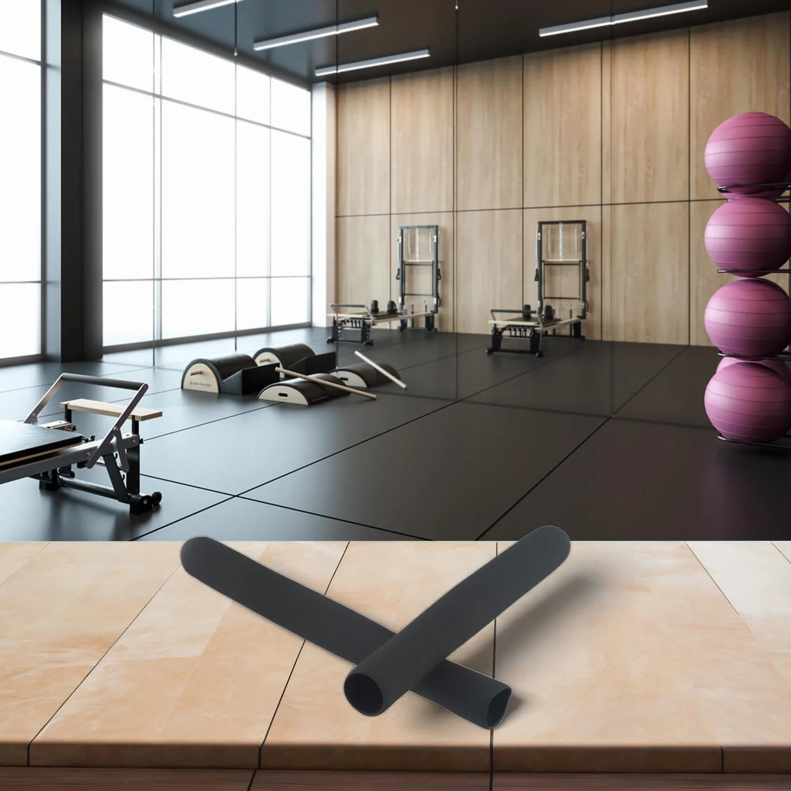 Impugnature fitness in PVC canapa antiscivolo 25 mm
