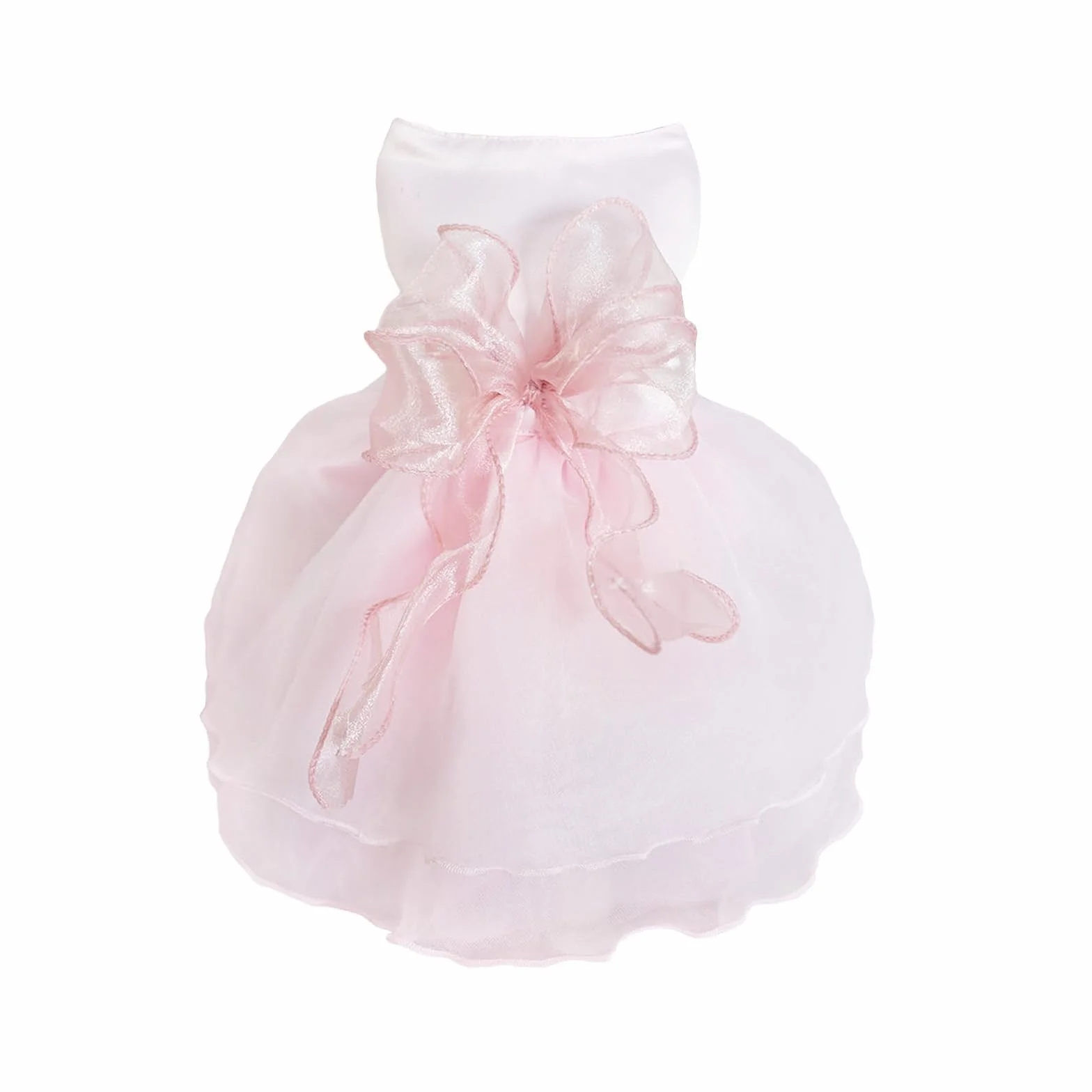 Vestito Lusso Principessa Per Cane - Gonna Abiti Estate Cucciolo Costumi Nozze Da Sera Con Fiocco Per Ragazza Piccolo (S, Rosa)
