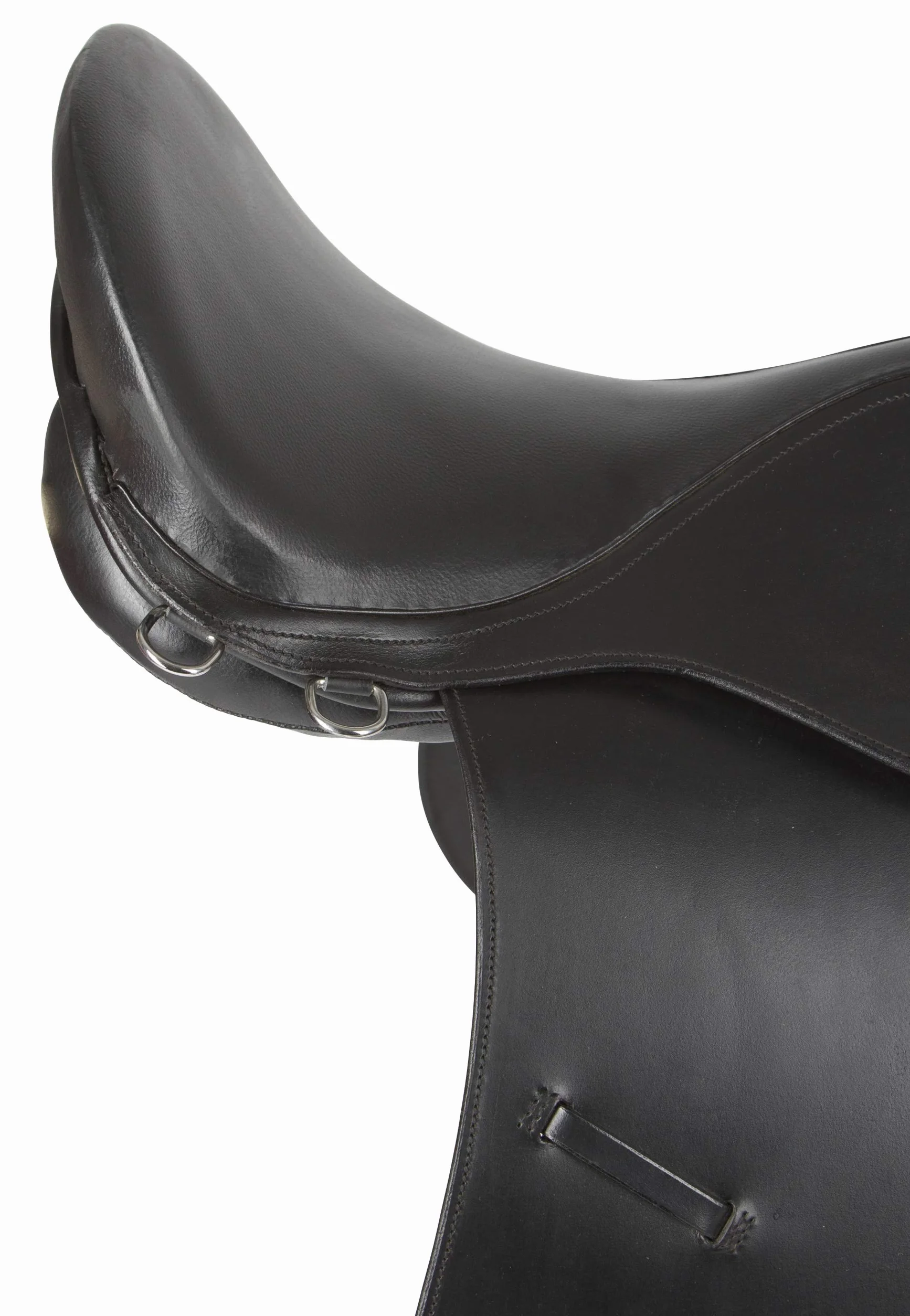 Covalliero Set Sella Haflinger, Nero, 17,5 Pollici, Larghezza Sella 34,5 cm, Lunghezza sottopancia 125 cm, Comodo, buona vestibilità, Include sottosella