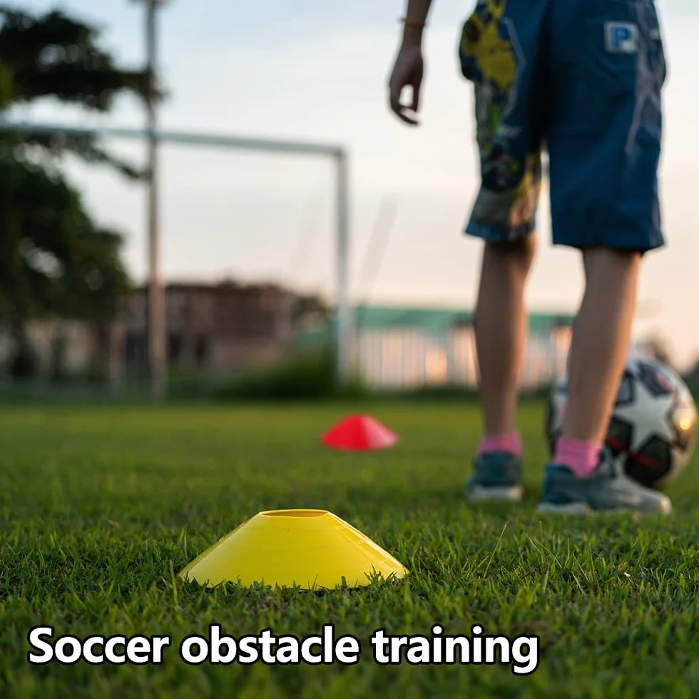 Gvolatee Scala di coordinazione per allenamento calcio con coni e pali set