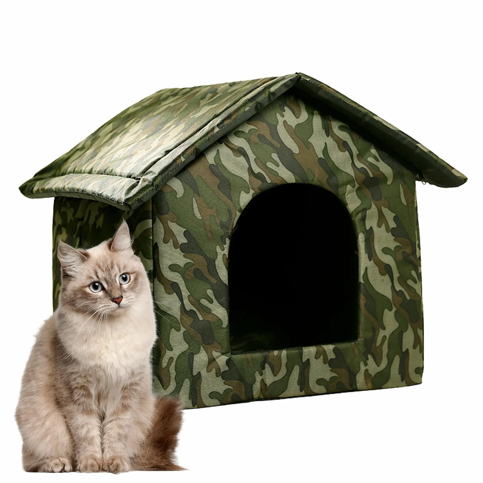 Cuccia per cani da esterno, antivento, antiscivolo, impermeabile | Cuccia isolata per cani e cuccioli, per gattini, cuccioli, gatti selvatici all'aperto