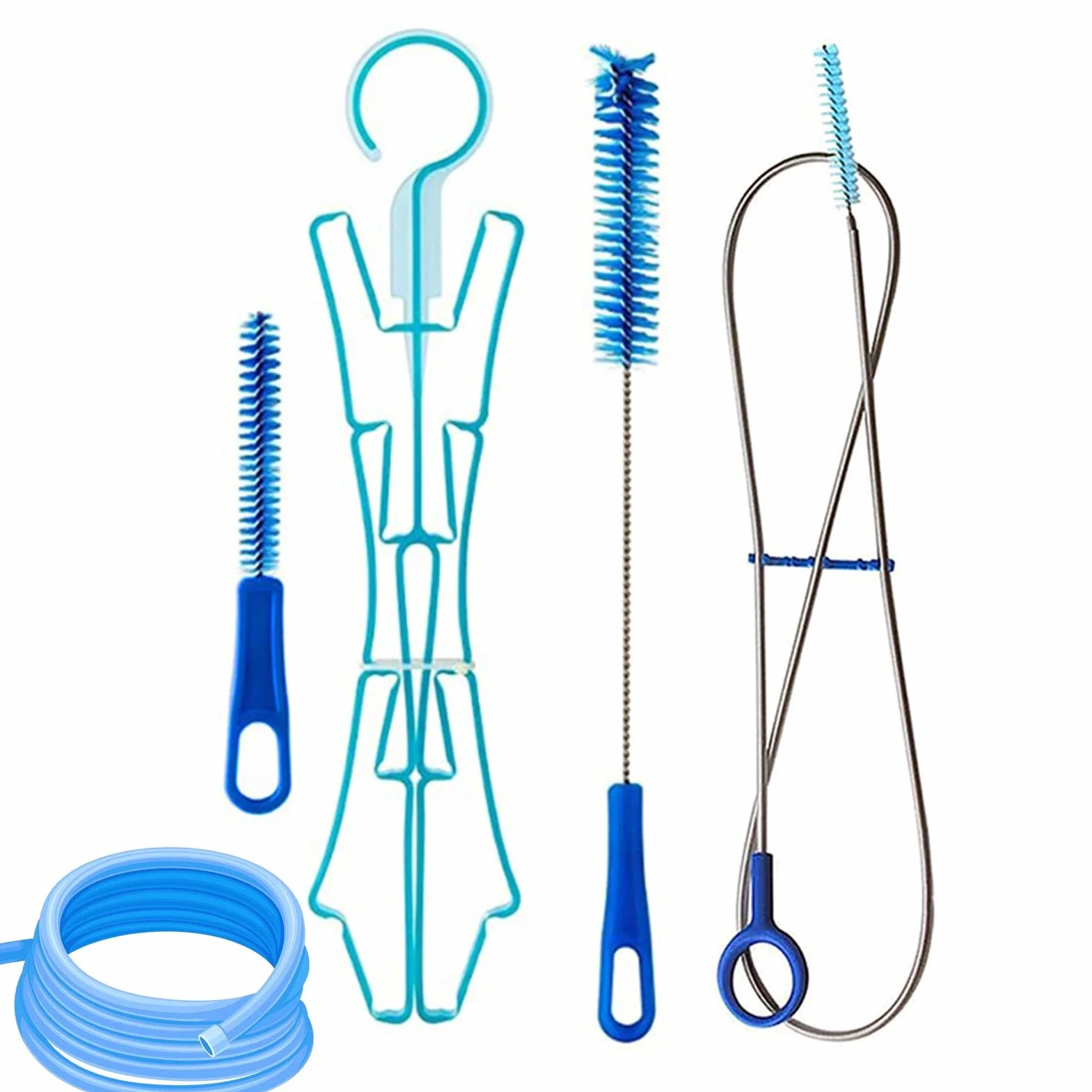 Kit di pulizia per sacca idrica universale, 4 in 1, set di spazzole per la pulizia del tubo della vescica, kit di pulizia multifunzione per serbatoio d'acqua universale, 1 set. , Refer to