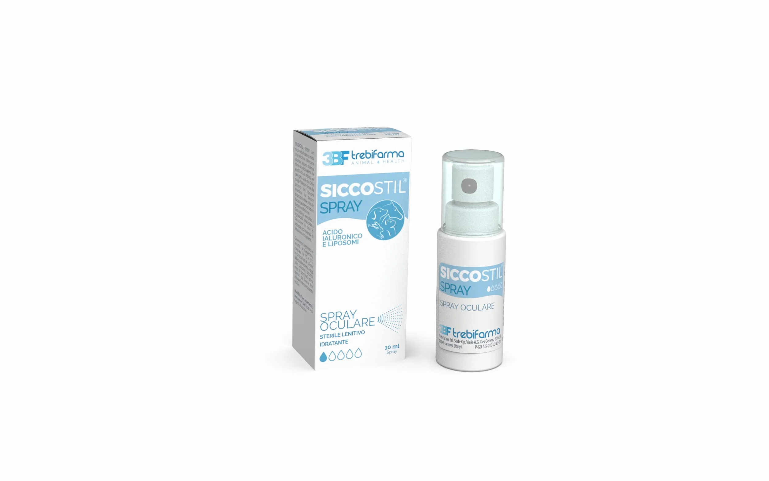 Spray - 3BF - Spray oculare sterile lenitivo idratante - Acido Ialuronico e liposomi - 10 ml - Trebifarma