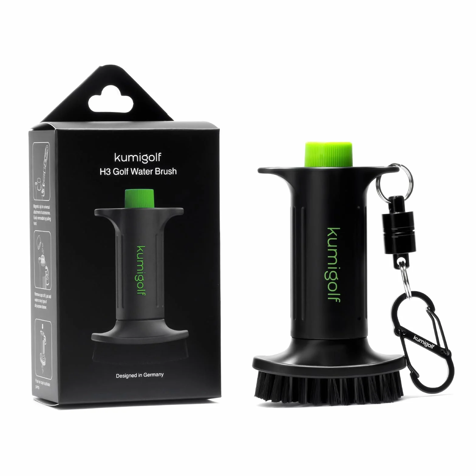 Spazzola d'acqua H3 per golf club, setole in nylon magnetiche