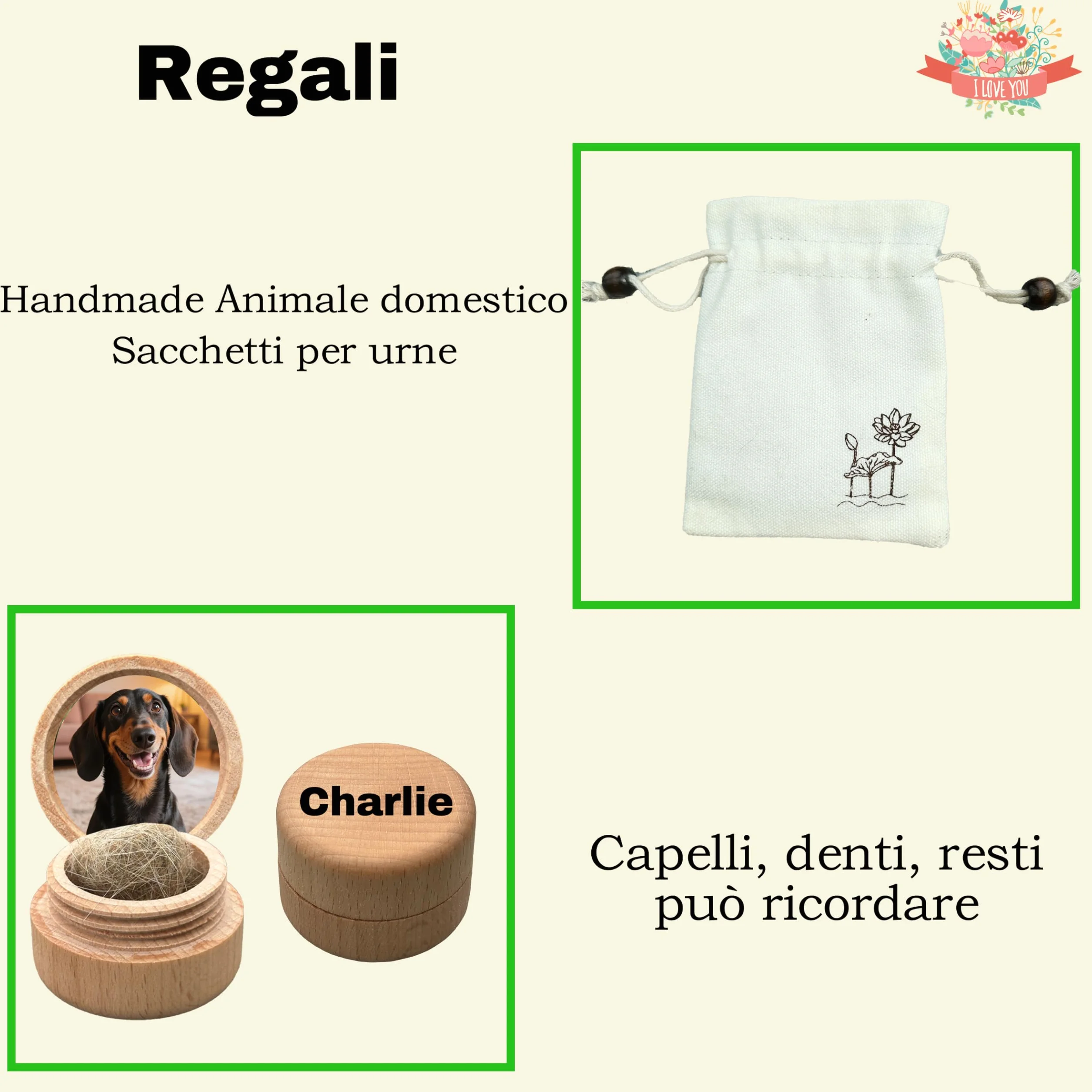 Urna per animali domestici personalizzata in ceramica fatta a mano per gatti e cani ceneri Medio