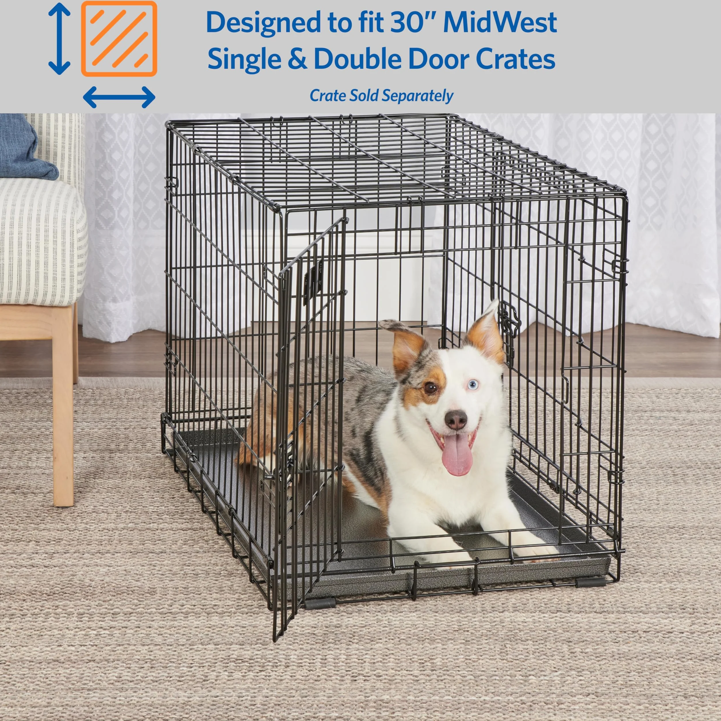 Midwest Homes for Pets Padella di Ricambio per Gabbia per Cani in Metallo 76,2 cm