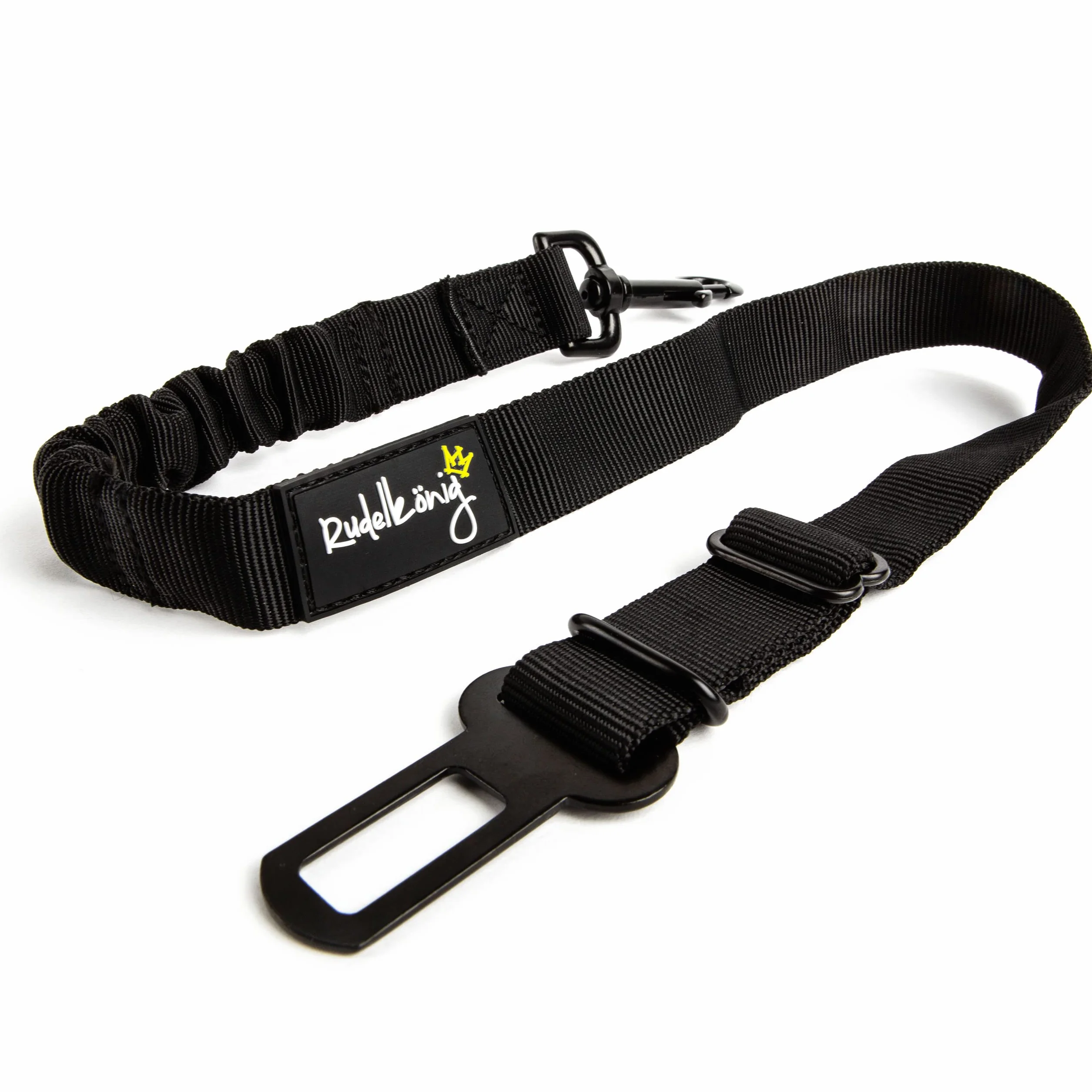 Rudelkönig Cintura auto per Cani - Elastica e regolabile - Cintura di Sicurezza Cani Auto - Cintura per cani auto compatibile con Tutti i Tipi di Auto
