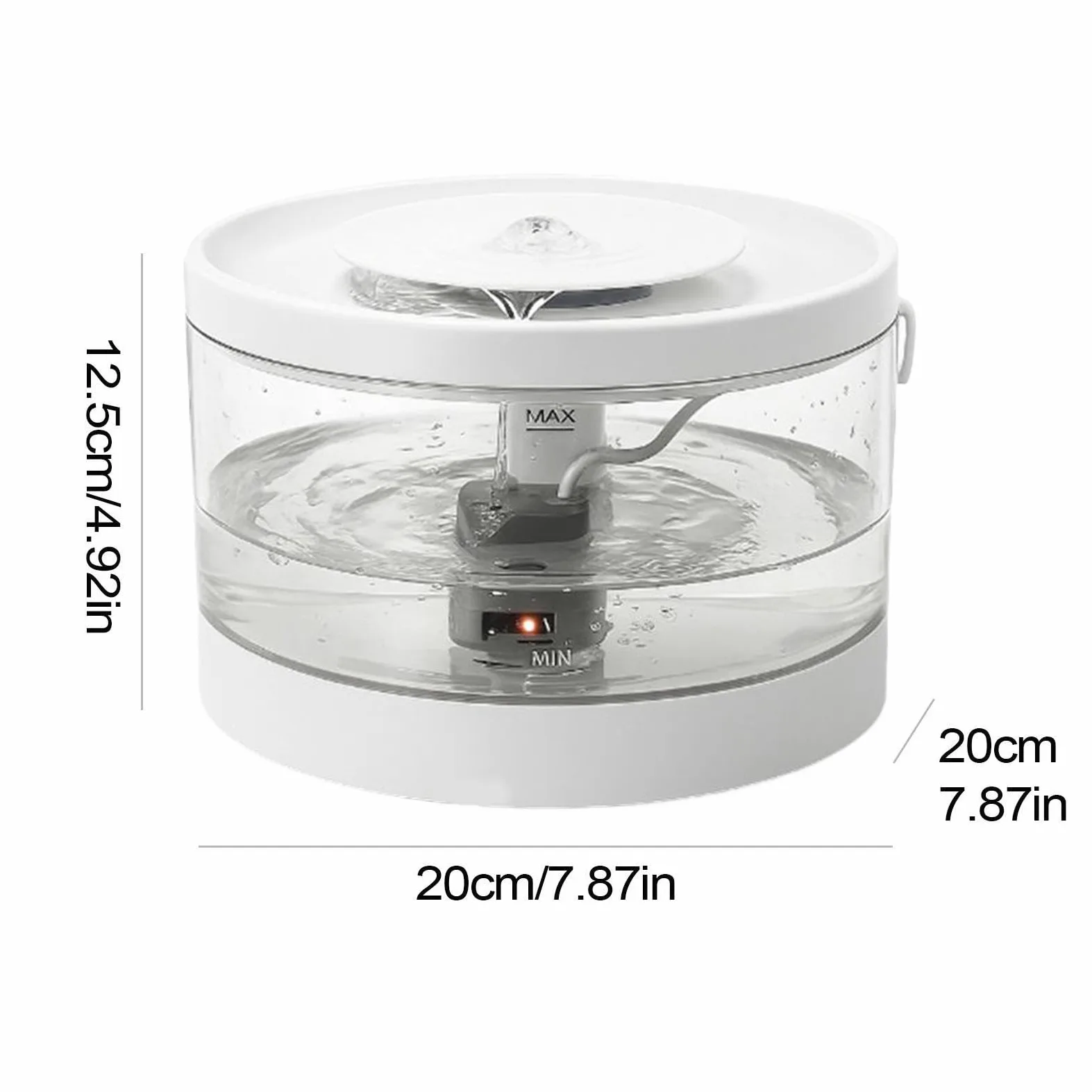 Distributore D'Acqua Per Animali Dispenser Intelligente Silenzioso Grande | Fontana Elettrica Per Adatto Ad Animali Domestici Gatti Cuccioli Casa Soggiorno Pavimento Angolo