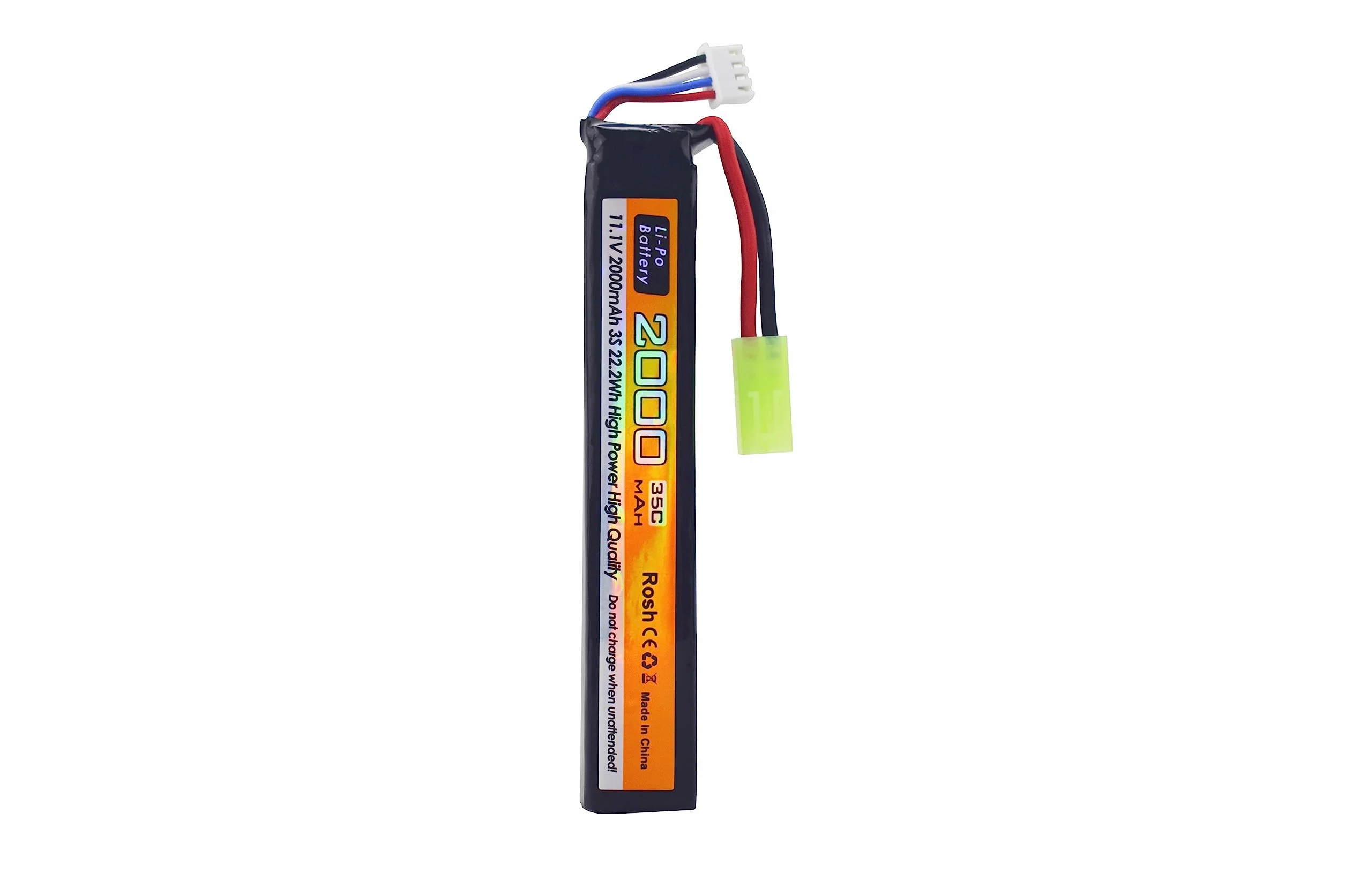 2PCS 11.1V 35C 2000mAh batteria agli ioni di litio Odamiya spina con cavo di ricarica USB per Airsoft modello pistola fucile RC auto drone batteria